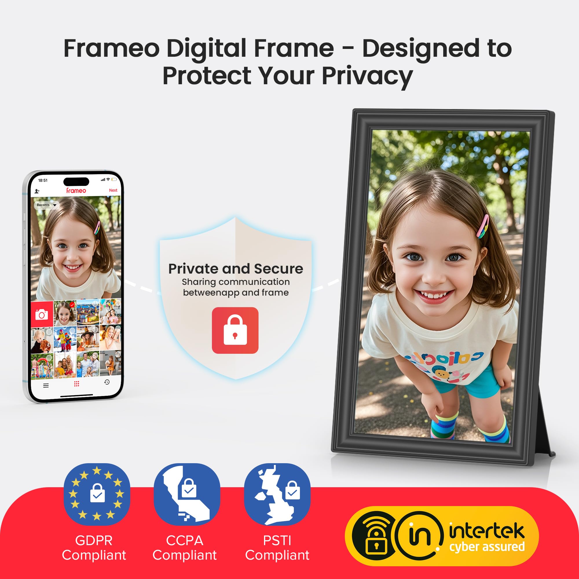 BIGASUO 64GB Frameo 15.6