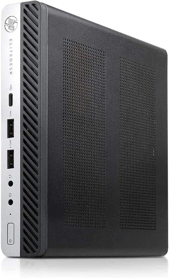 HP EliteDesk 800 G4 Mini Business Desktop Computer PC, Intel Core i5-8500T, 8GB RAM DDR4, 256GB SSD, Mouse & Keyboard, 2 DisplayPorts, WiFi & Bluetooth, Windows 11 Pro (Renewed)