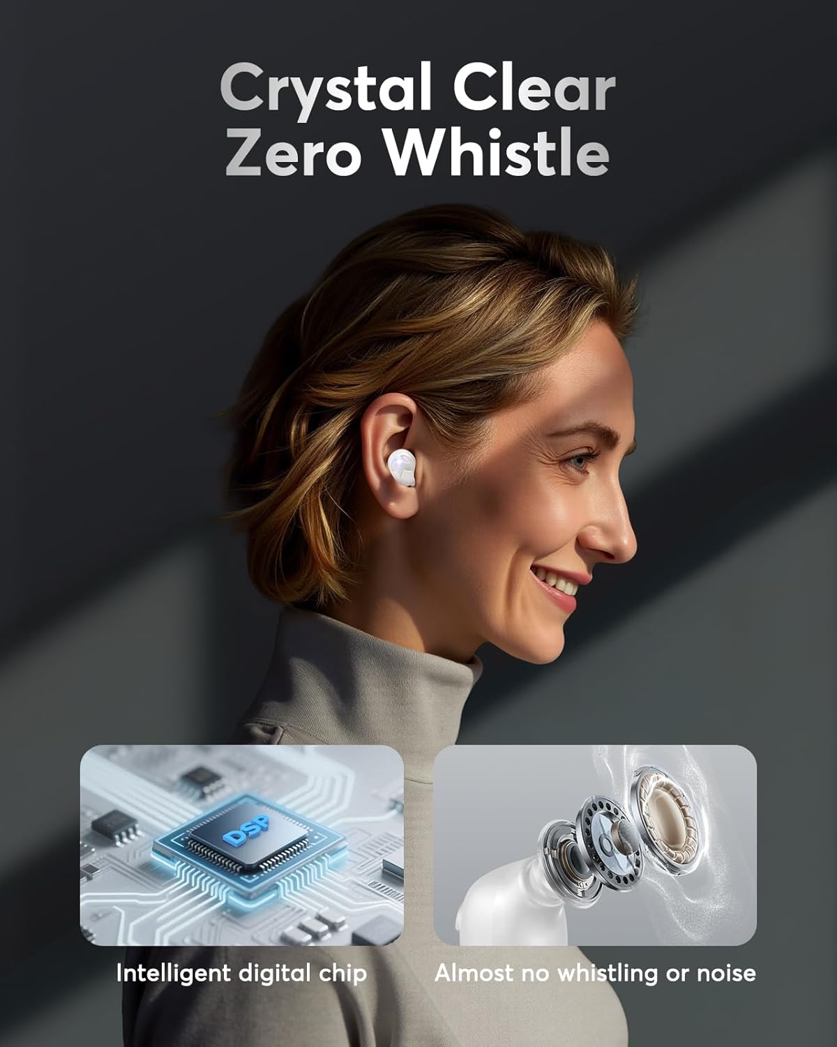 Karthus OTC Hearing Aids for Seniors & Adults, Rechargeable Hearing Aids with Noise Cancelling & Clear Sound, 16-Channel Digital DSP & 2 Environment Modes, 80+ Hour Battery Life, Comfort-Fit, White