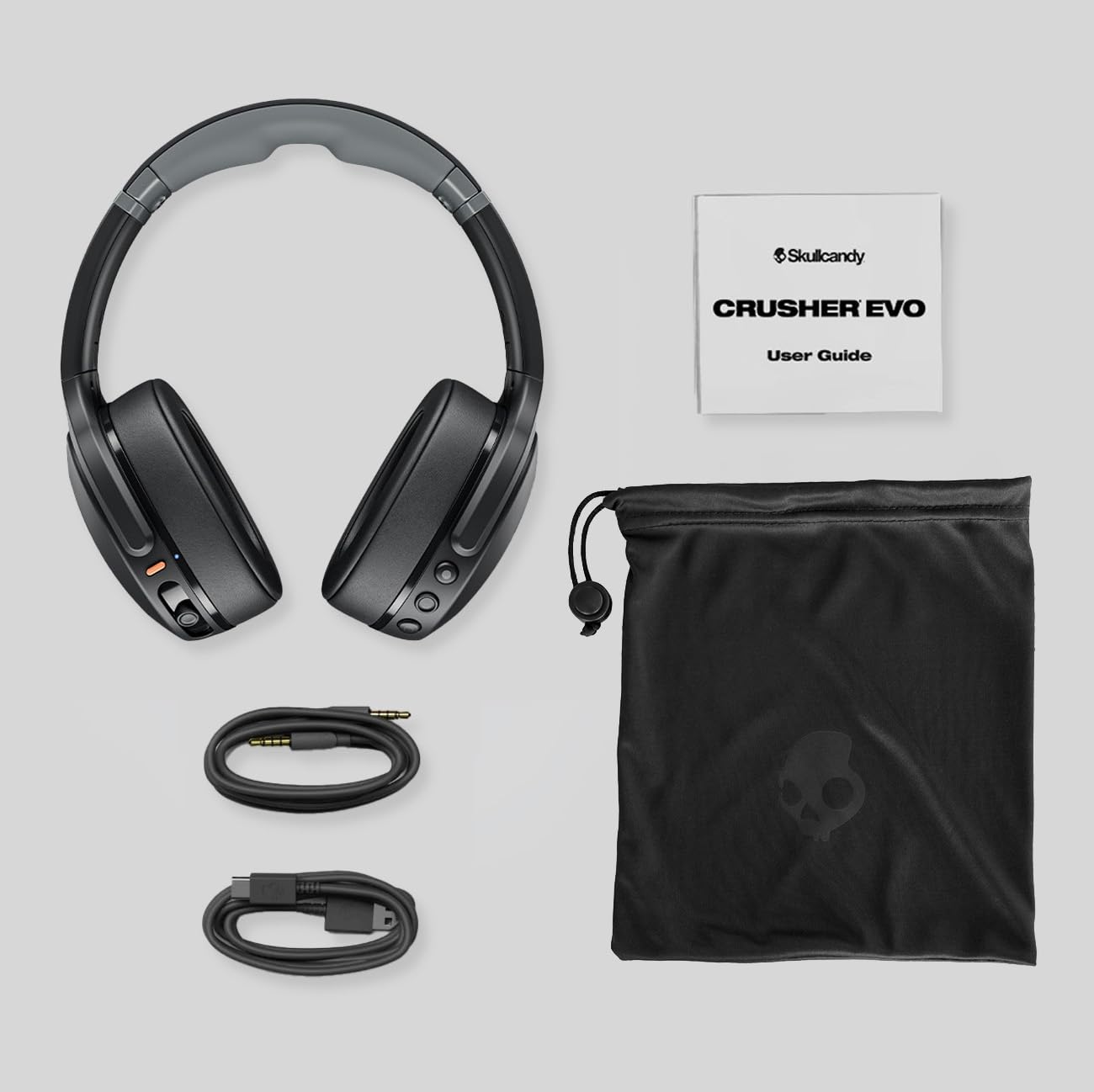 SKULLCANDY Crusher Evo Wireless Bluetooth Headphones - True Black