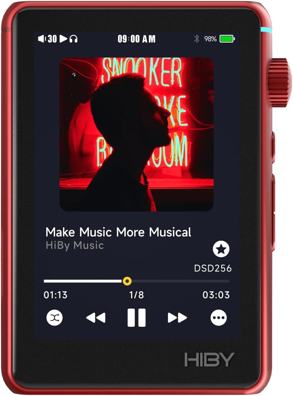 HiBy Music R3 II 2025 Portable HiFi MP3 Player, Native DSD256 MQA 16X, Hi-Res Certified, Bluetooth 5.1 WiFi, Tidal Qobuz, 3.5mm & 4.4mm 340mW, USB-C, 3.2