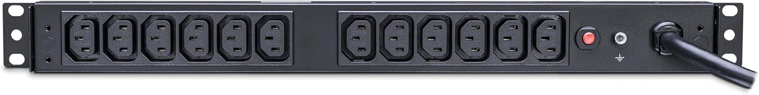 CyberPower PDU20BHVT12R Basic PDU, 208-230V, 20A (Derated to 16A), 12 Outlets, 1U Rackmount