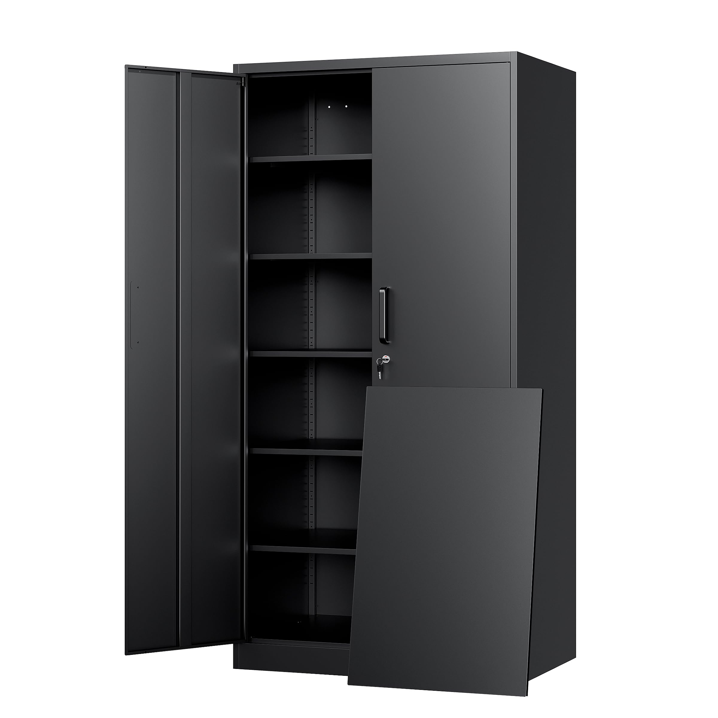 YIZOSH Metal Storage Cabinet with Lock - 72