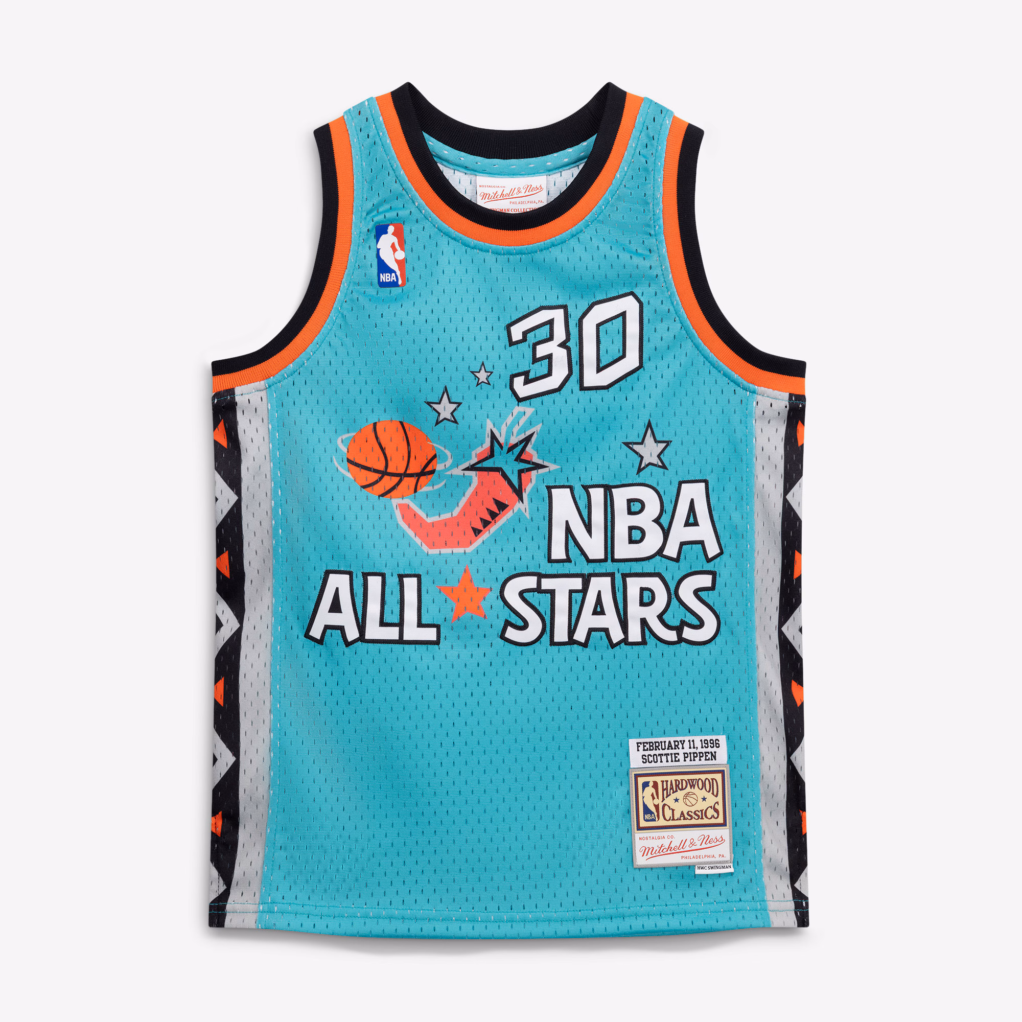 Scottie Pippen 1996 NBA All-Star Game Mitchell & Ness Youth Hardwood Classics Swingman Jersey - Teal