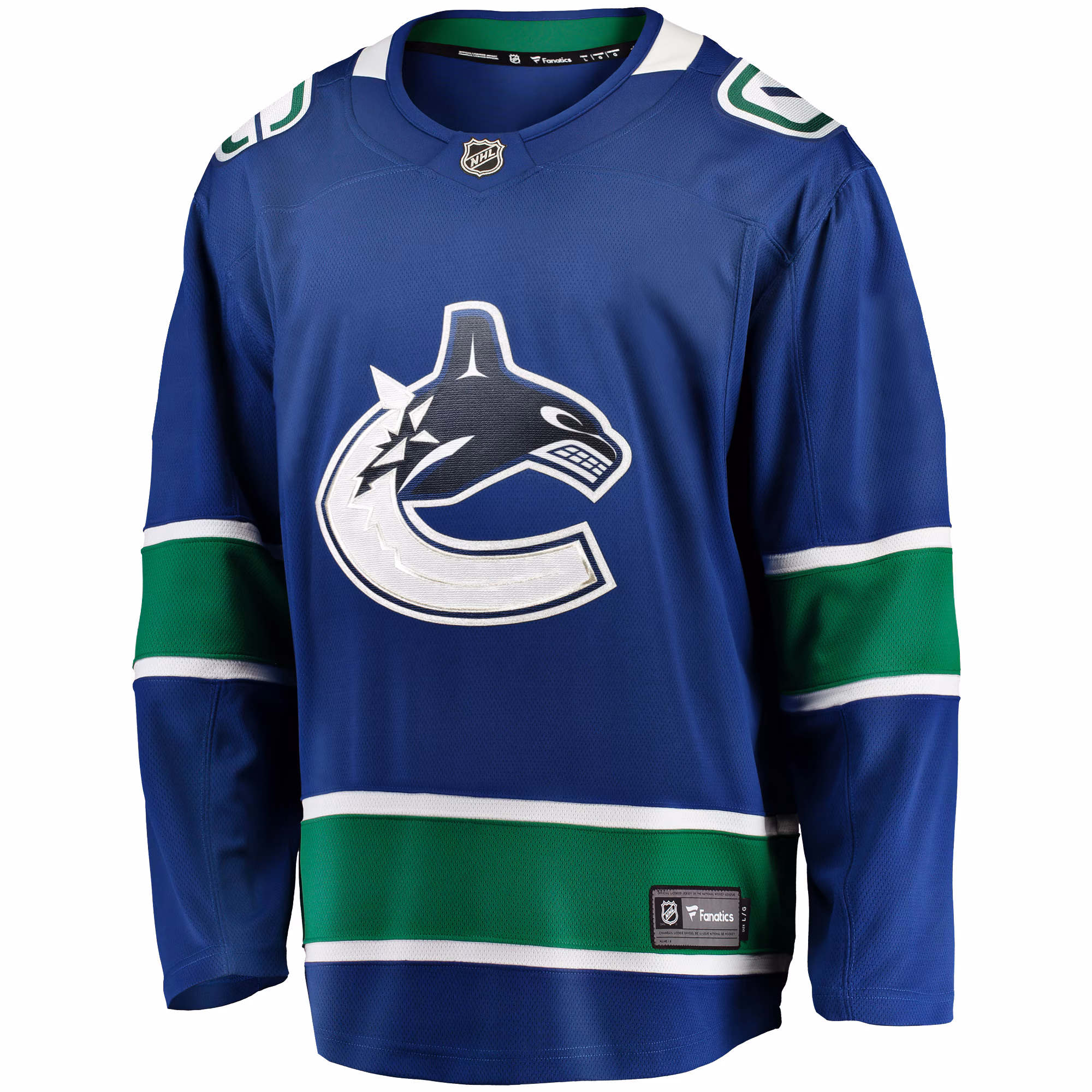 Vancouver Canucks Fanatics Home Team Breakaway Jersey - Blue