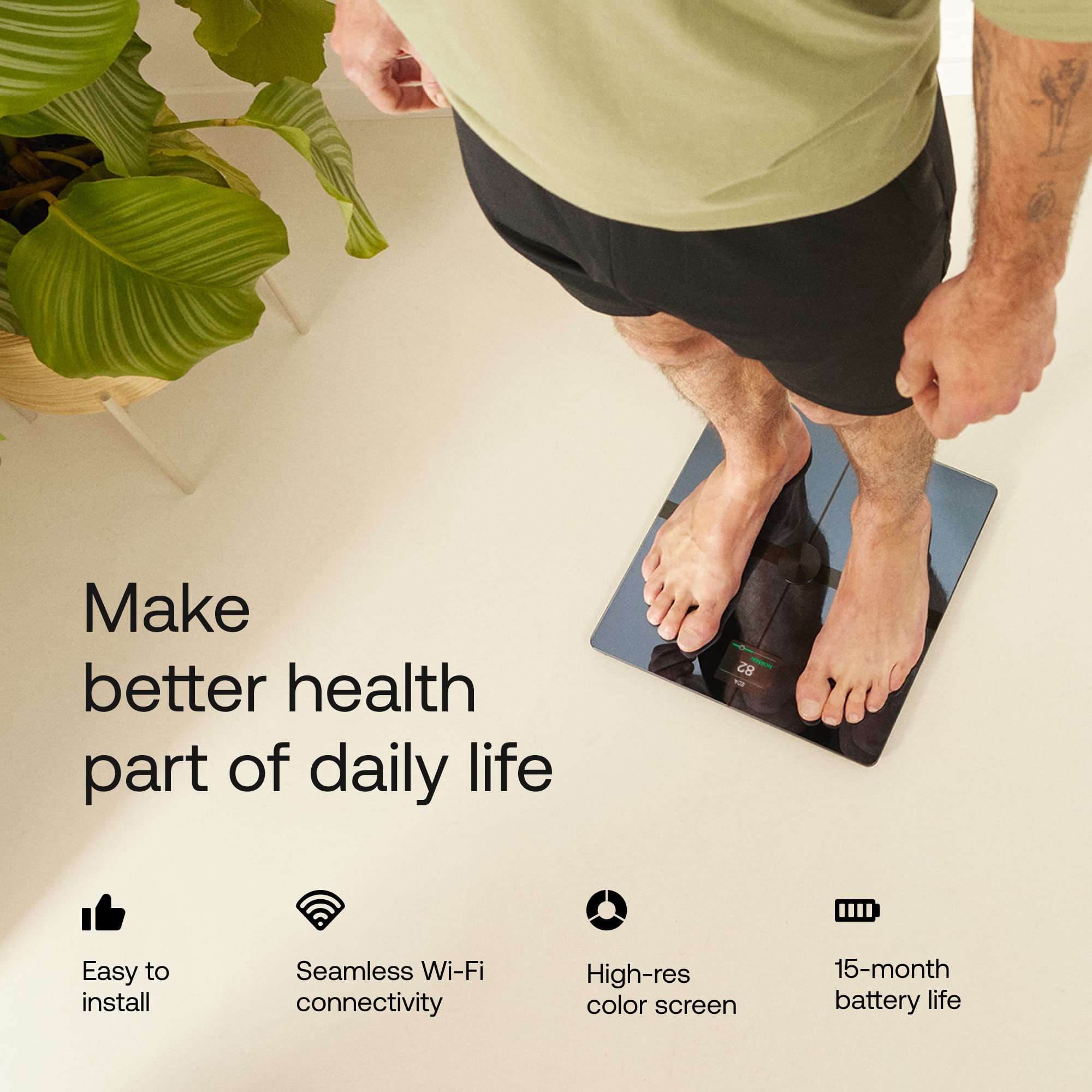 WITHINGS Body Smart - Wi-Fi Bluetooth Body Weight Scale