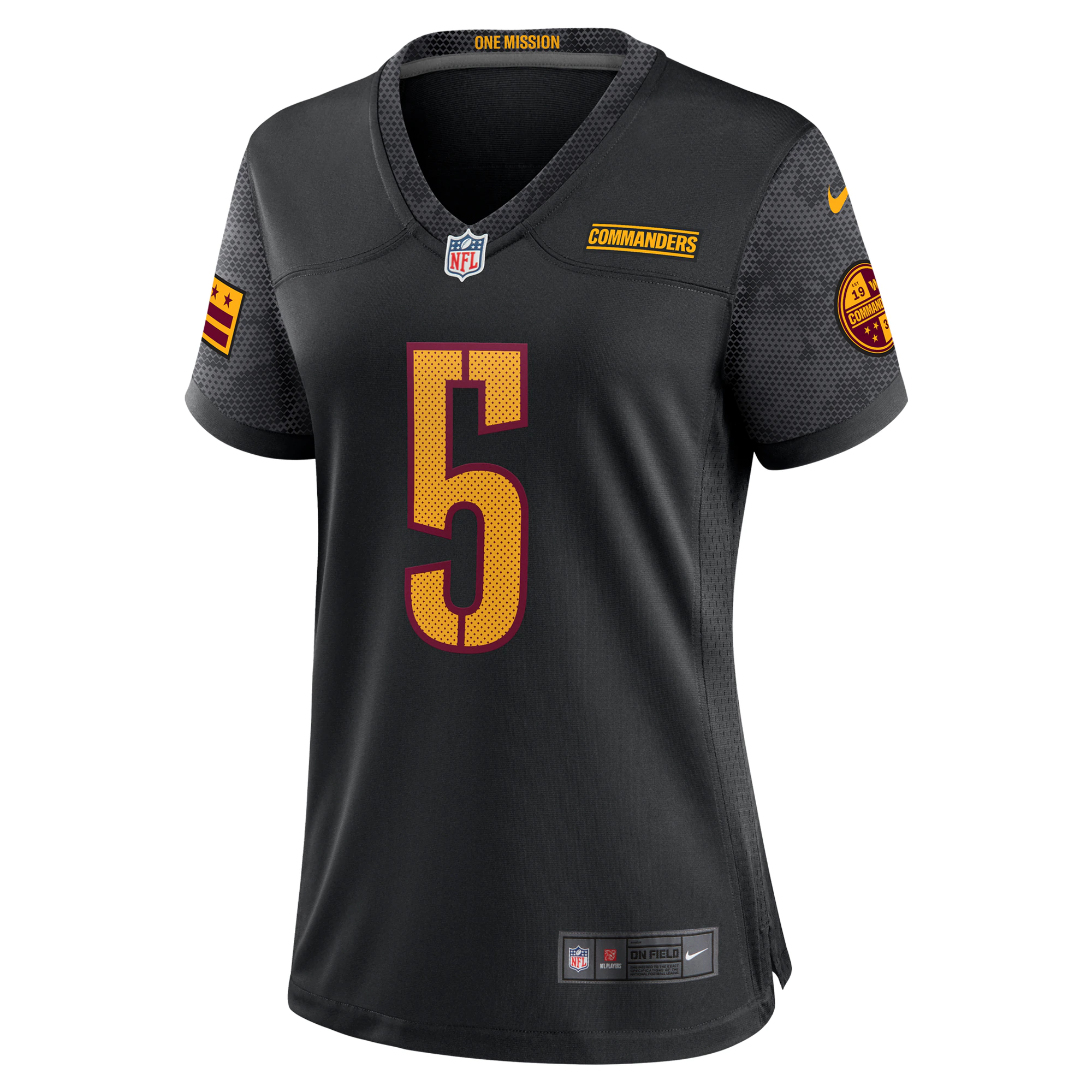 Jayden Daniels Washington Commanders Nike Women's Alternate Game Player Jersey - Black