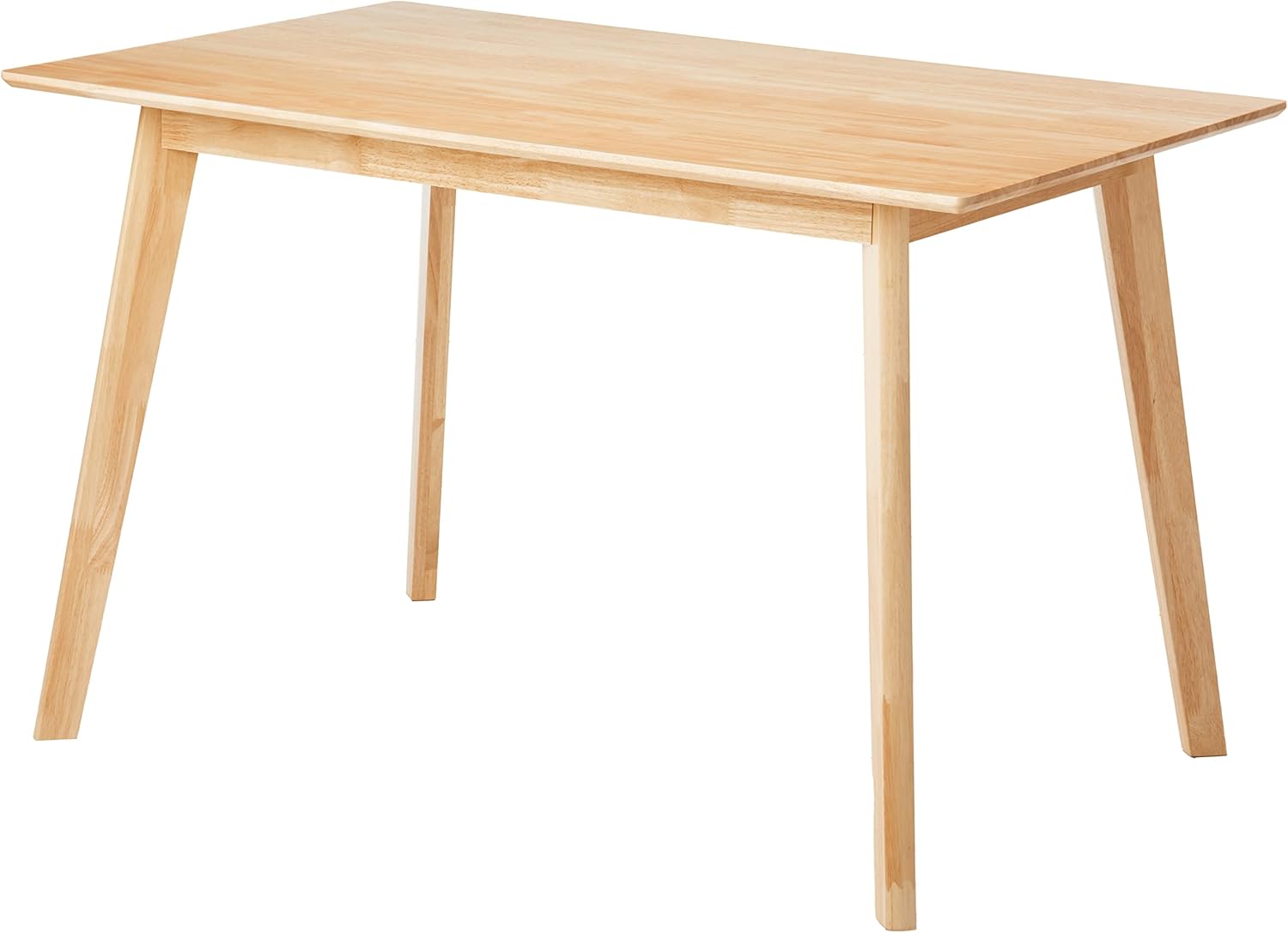 Amazon Basics FSC Certified Sturdy Solid Wood Rectangular Dining Table, Easy Assembly, Kitchen Table, 29.5