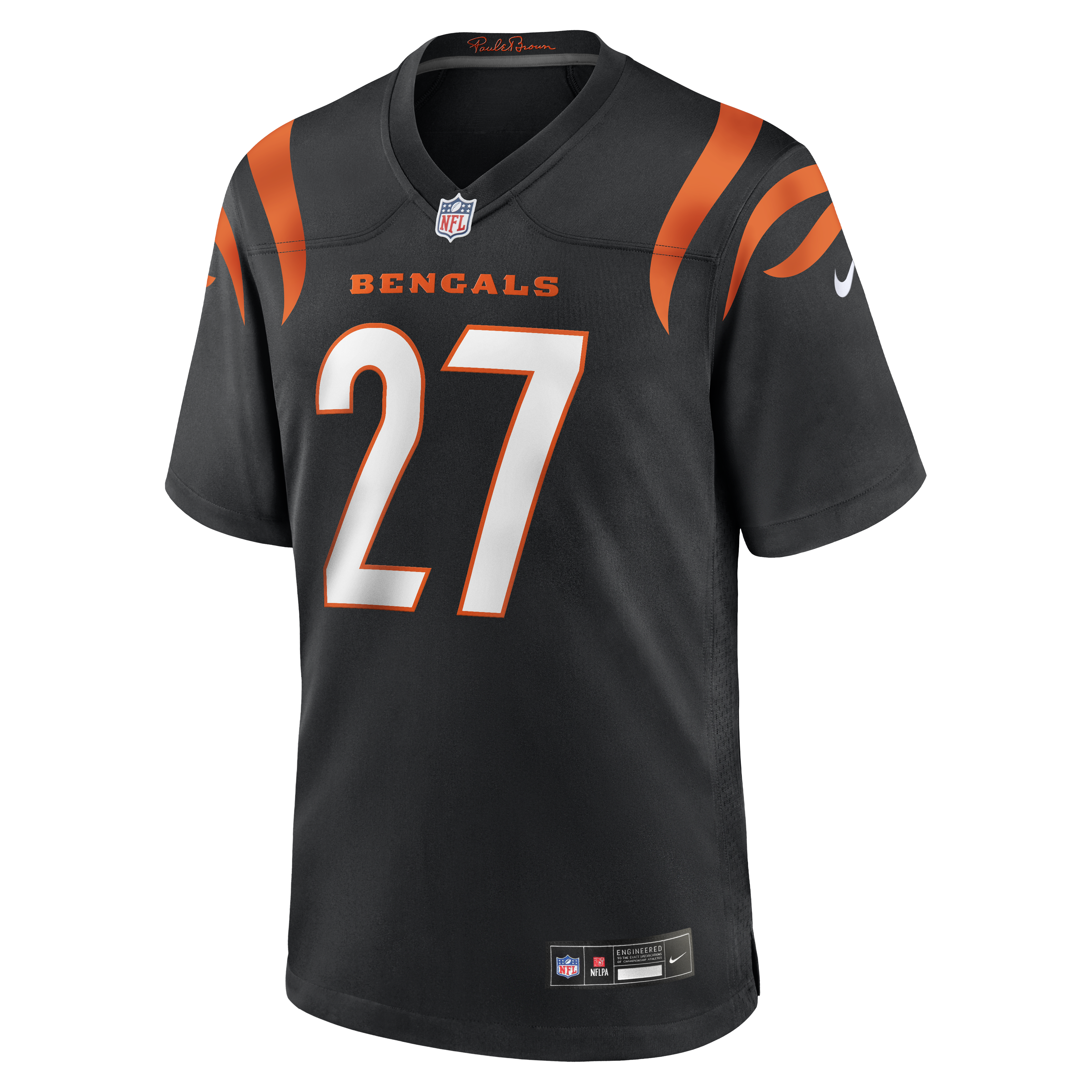 Jordan Battle Cincinnati Bengals Nike Team Game Jersey -  Black
