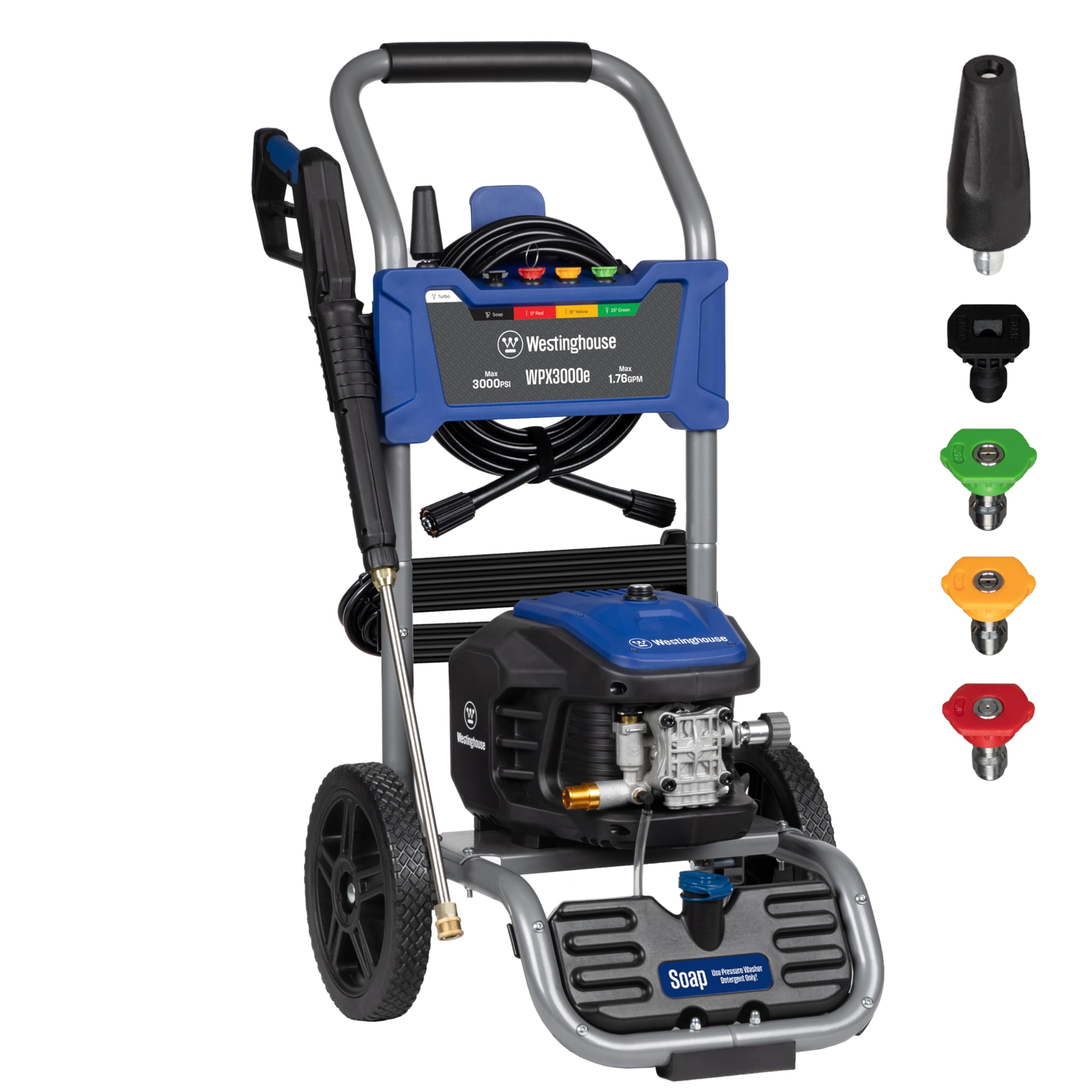 WESTINGHOUSE WPX3000e Electric Pressure Washer - 3000 PSI, 1.76 GPM