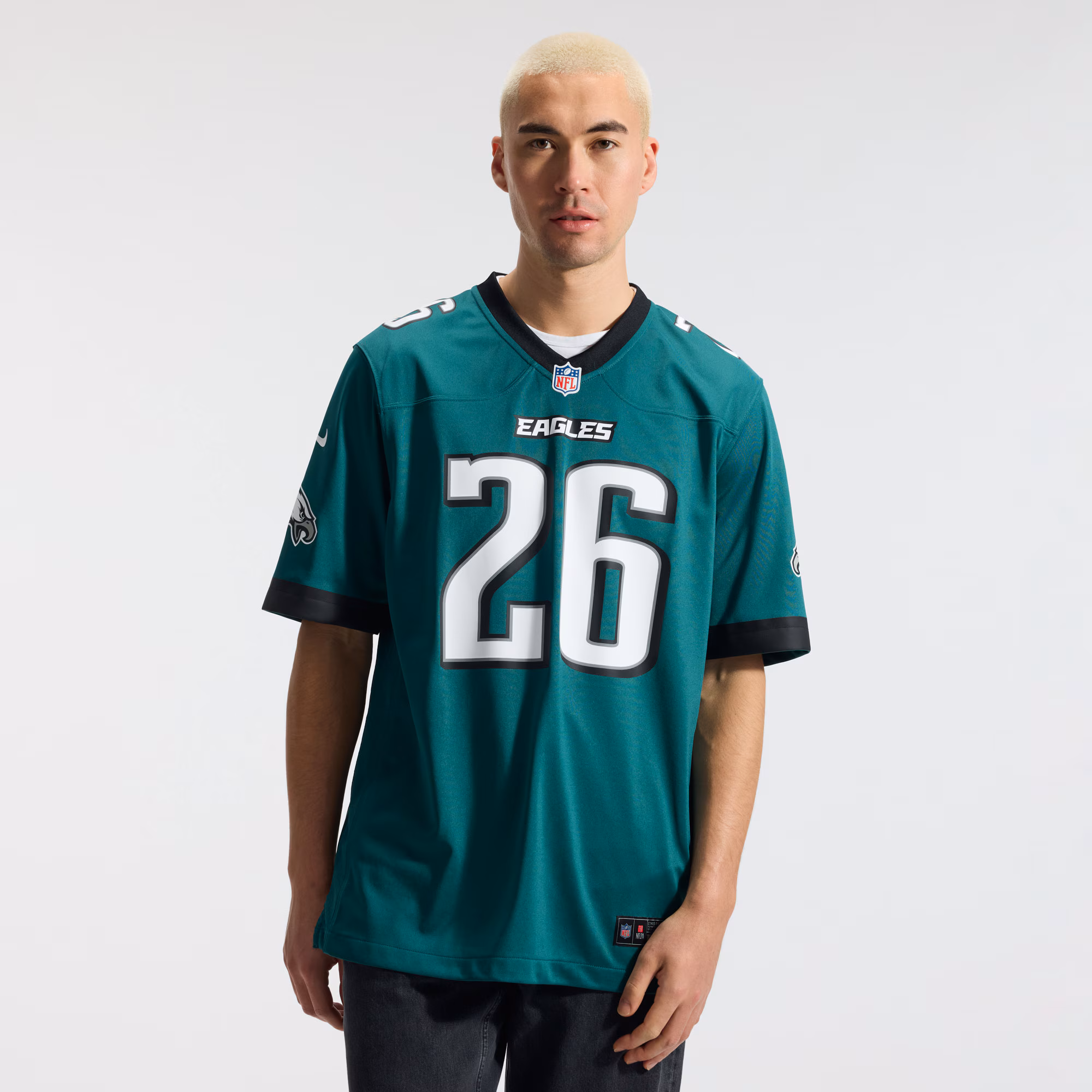 Saquon Barkley Philadelphia Eagles Nike Team Game Jersey -  Midnight Green