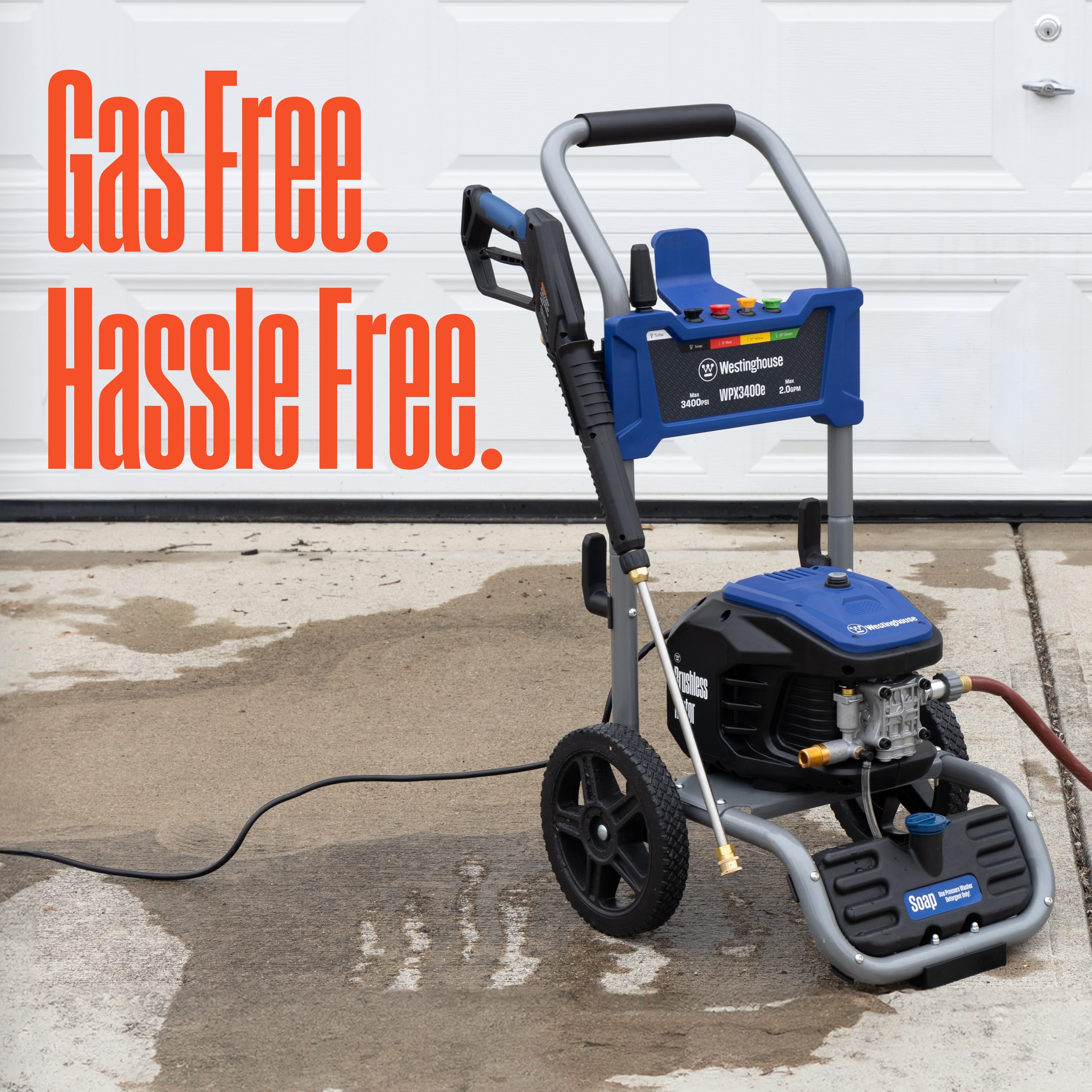 WESTINGHOUSE WPX3400e Electric Pressure Washer - 3400 PSI & 2.0 GPM