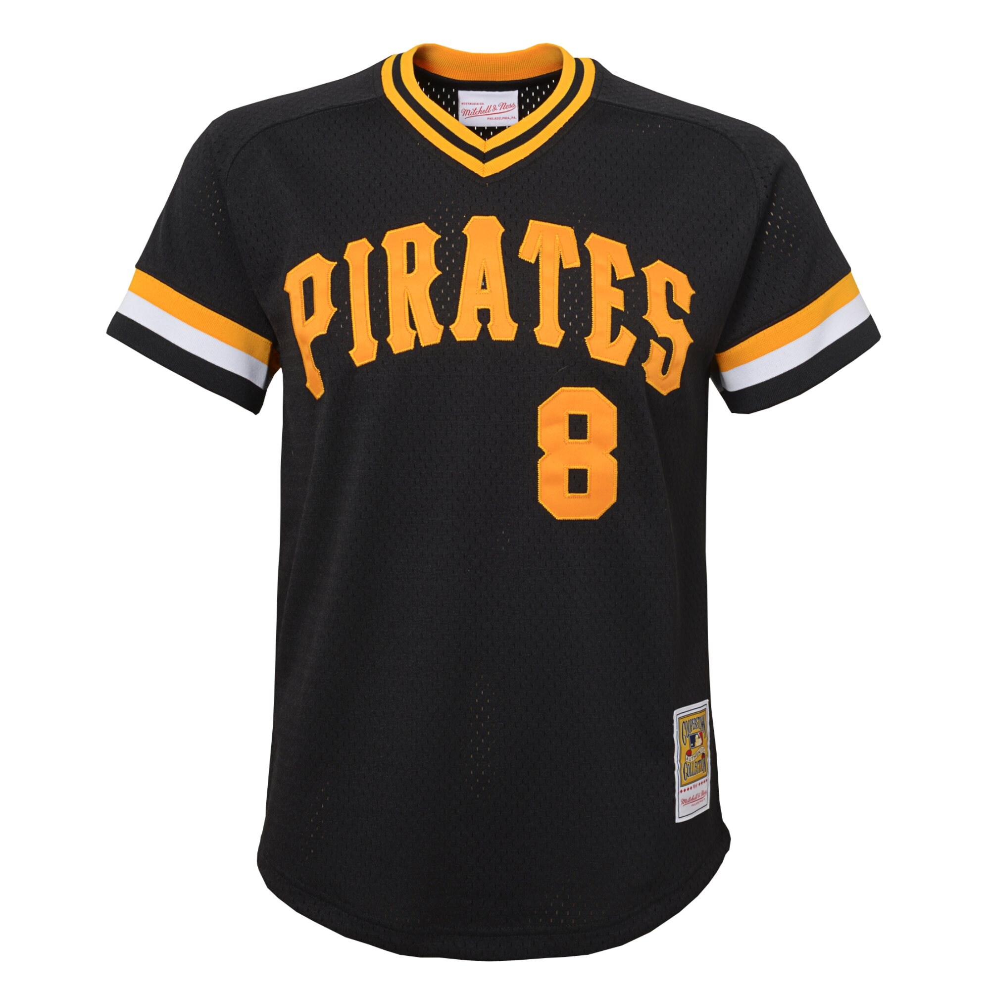 Willie Stargell Pittsburgh Pirates Mitchell & Ness Youth Cooperstown Collection Mesh Batting Practice Jersey - Black