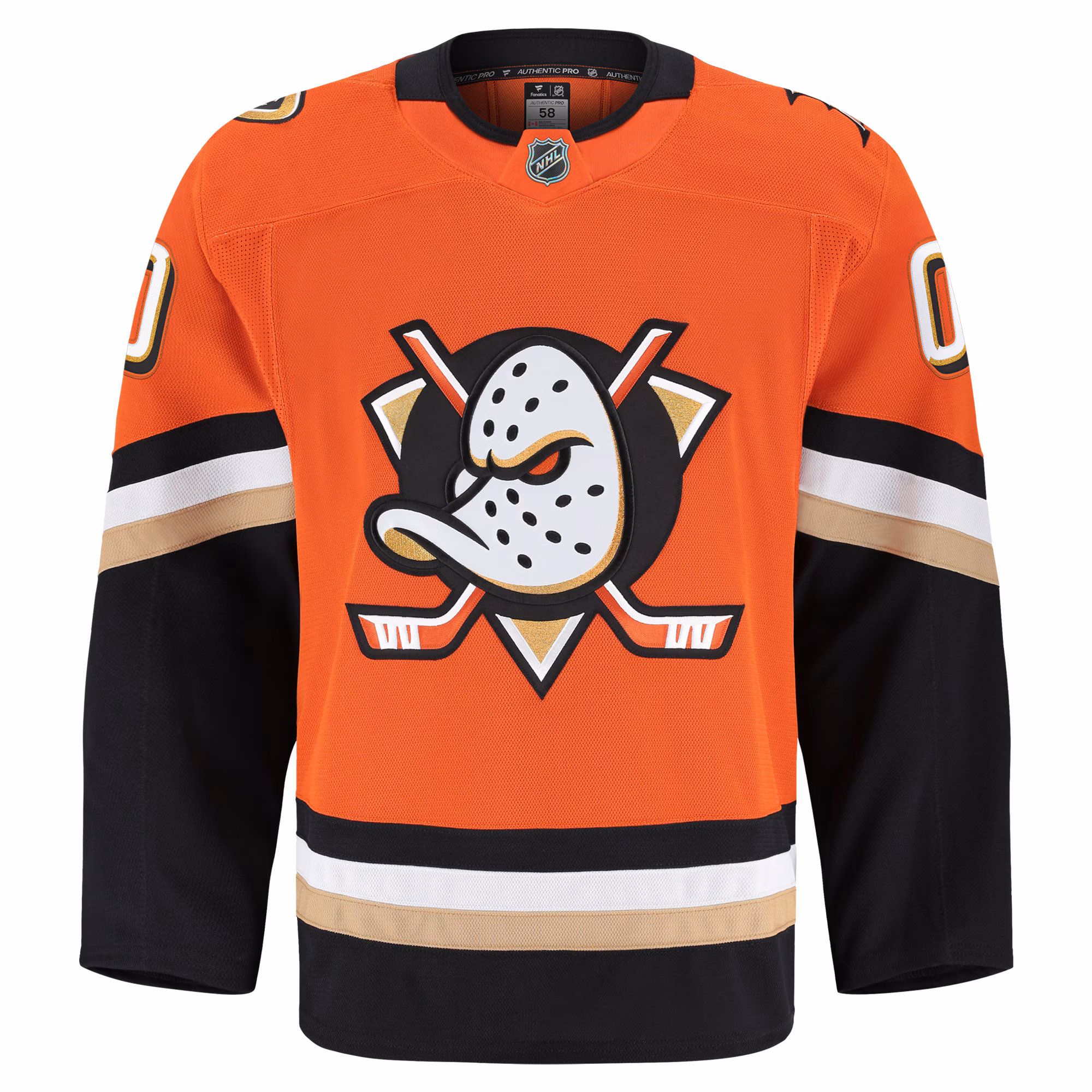 Anaheim Ducks Fanatics Home Authentic Pro Custom Jersey - Orange