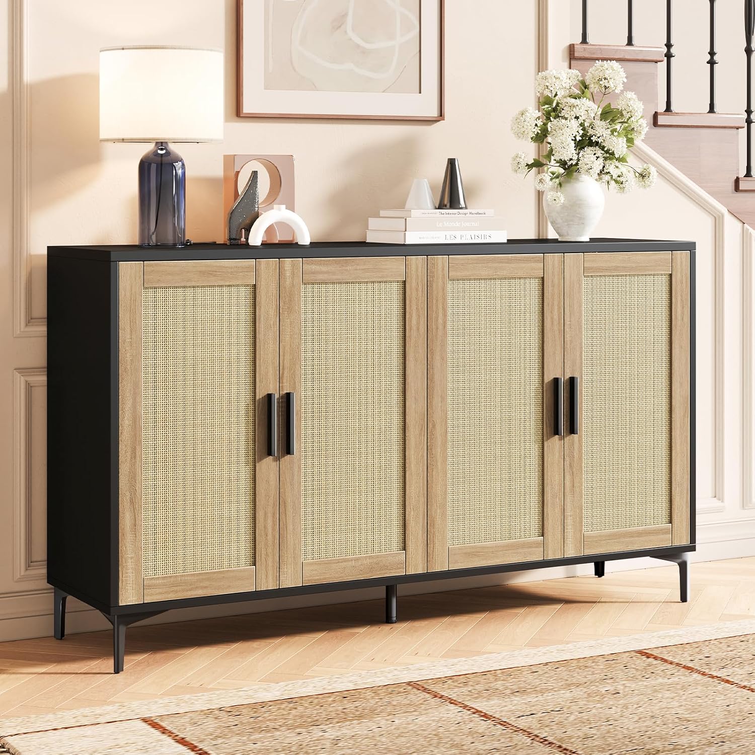 Luoxiao Sideboard Buffet Cabinet with Storage 48