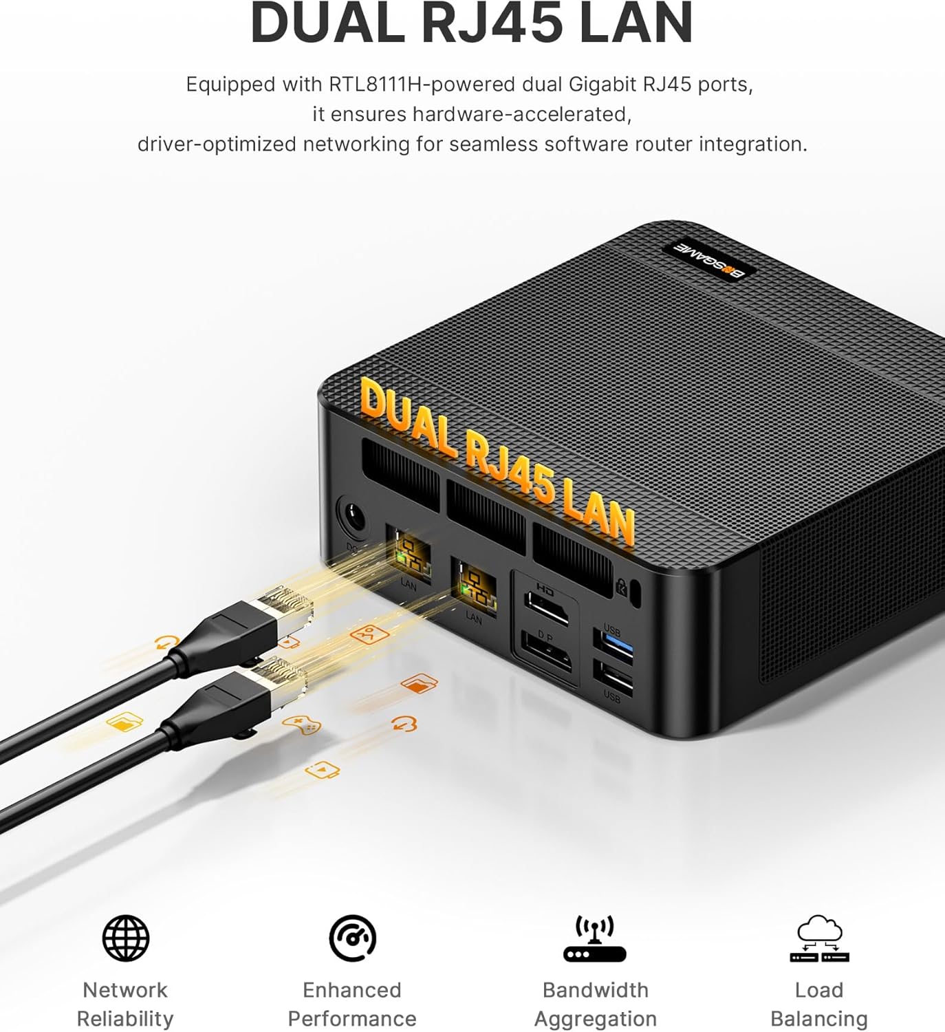 BOSGAME P6 Ryzen 9 6900HX Mini PC, 24GB LPDDR5X 4800MHz 1TB PCIe4.0 NVMe SSD Mini Computers, Dual LAN, AX210 Wi-Fi 6E, BT 5.3, Triple Display 4K, Light Gaming | Home | Office | Business Great Value PC