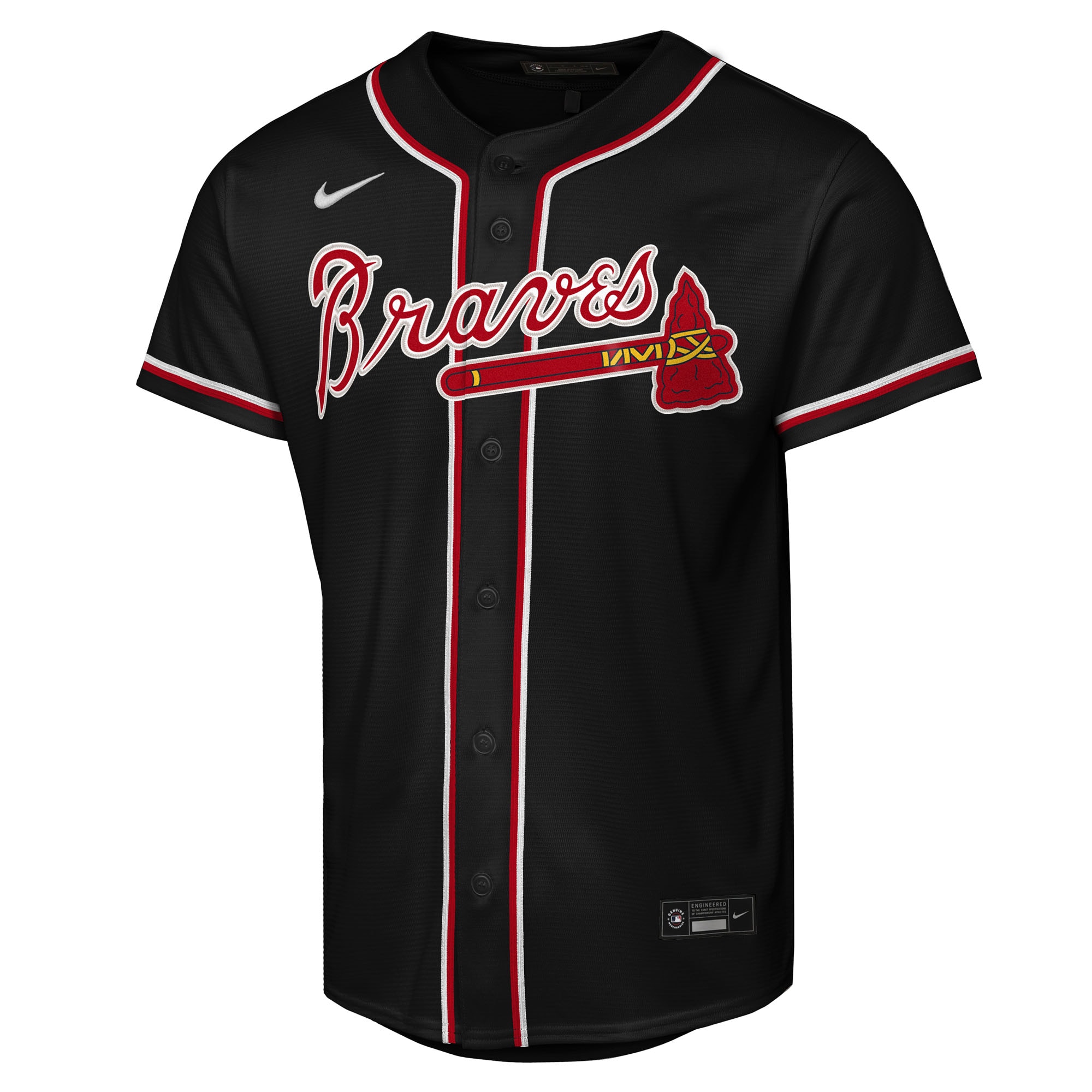 Ronald Acuña Jr. Atlanta Braves Nike Youth Fashion Replica Player Jersey - Black