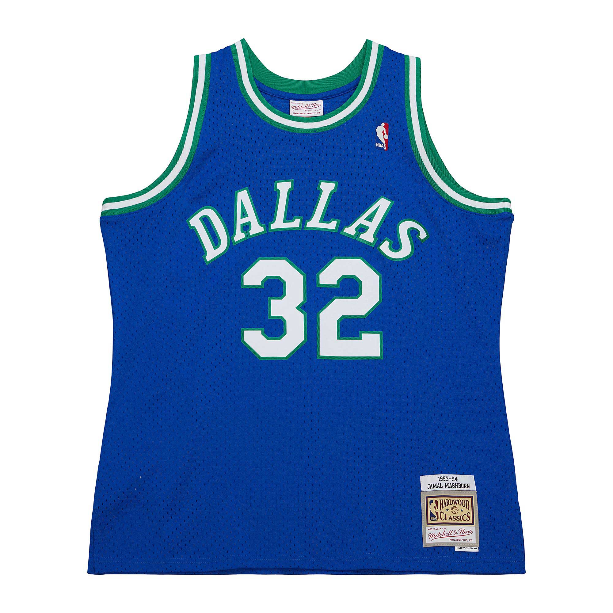Jamal Mashburn Dallas Mavericks Mitchell & Ness 1993/94 Hardwood Classics Swingman Jersey - Blue