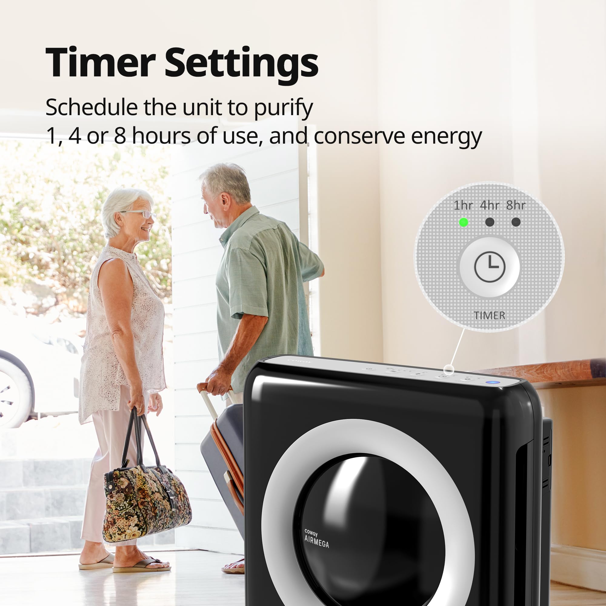 COWAY AP-1512HH Mighty Air Purifier - True HEPA, Eco Mode