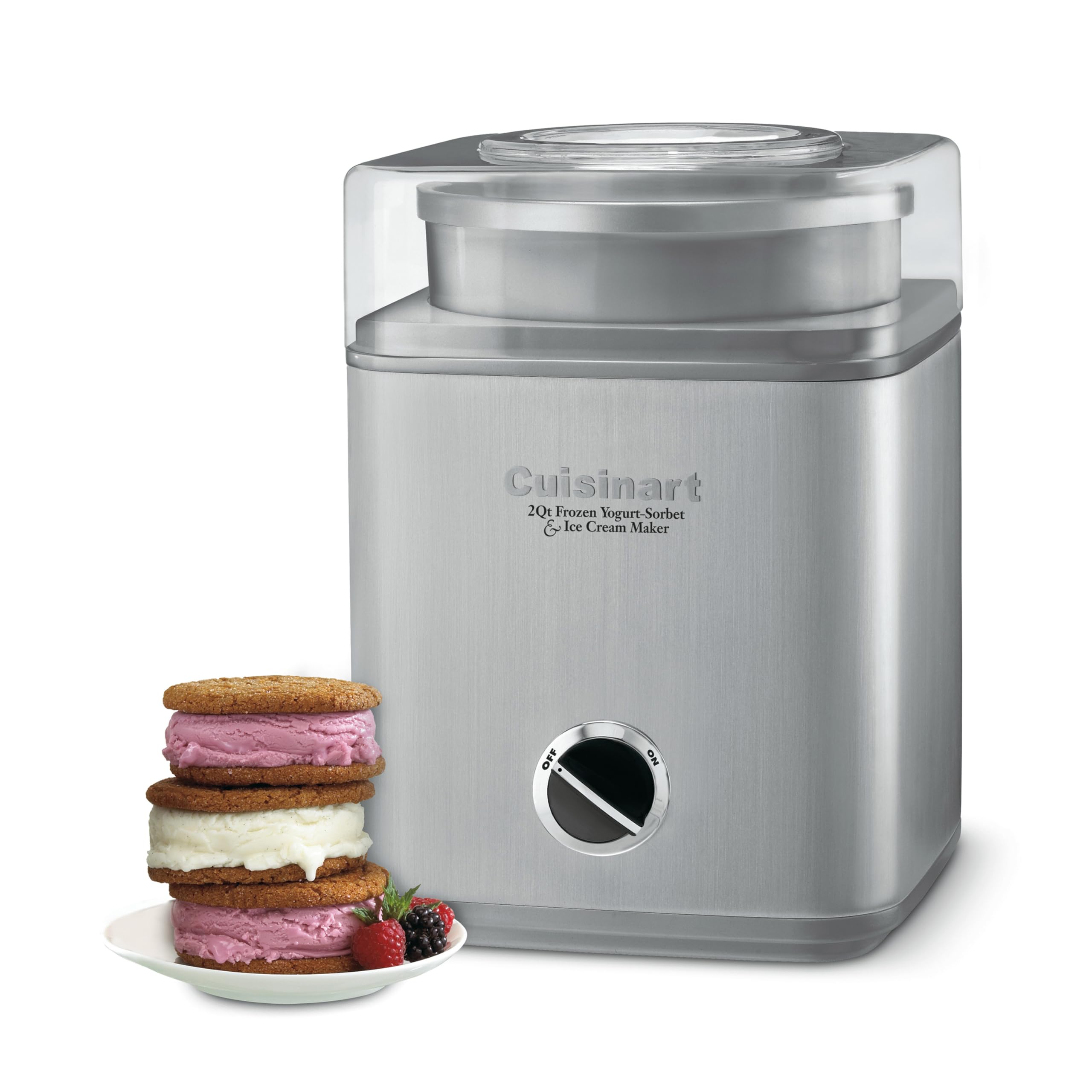 CUISINART Ice Cream Maker Machine - 2-Quart Frozen Dessert Maker