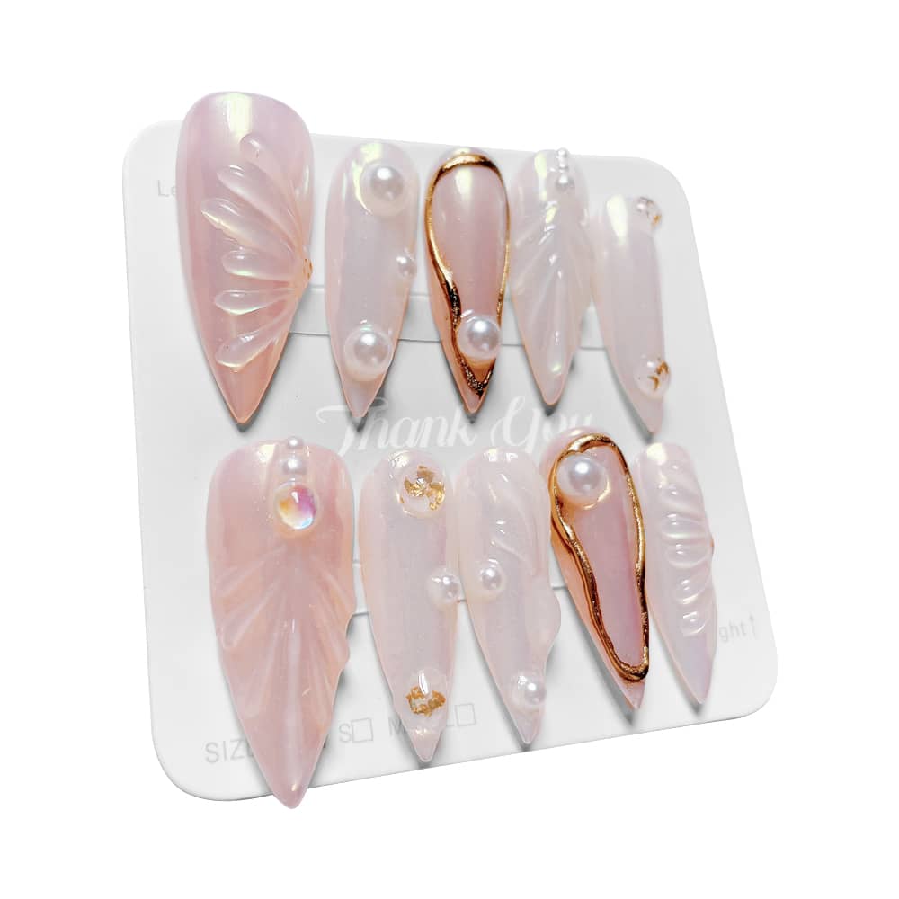 Radiant Pearl Press On NailsRadiant Pearl Press On Nails - SAYEGIRLS