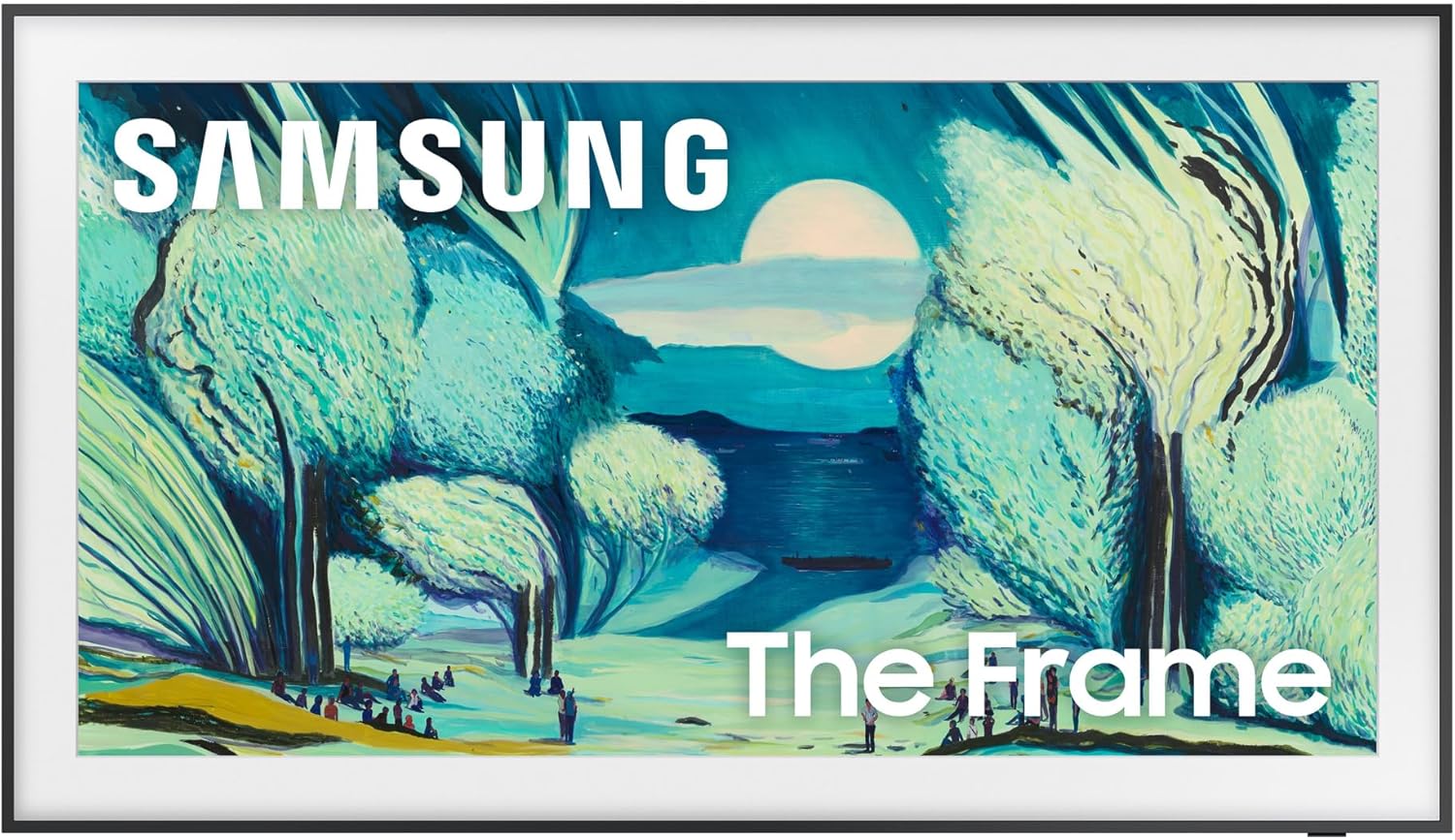 Samsung QN55LS03FAFXZA 55 Inch The Frame QLED 4K Art Mode Vision AI Smart TV with a VG-SCFA55TKB Customizable Bezel - Modern Teak (2025)