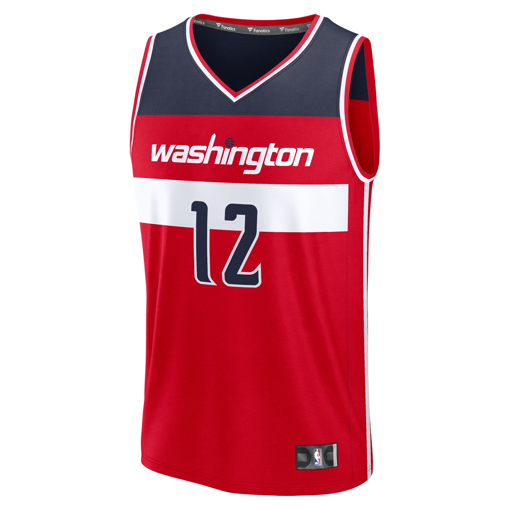 Tre Johnson III Washington Wizards Fanatics Youth 2025 NBA Draft First Round Pick Fast Break Replica Jersey - Icon Edition - Red