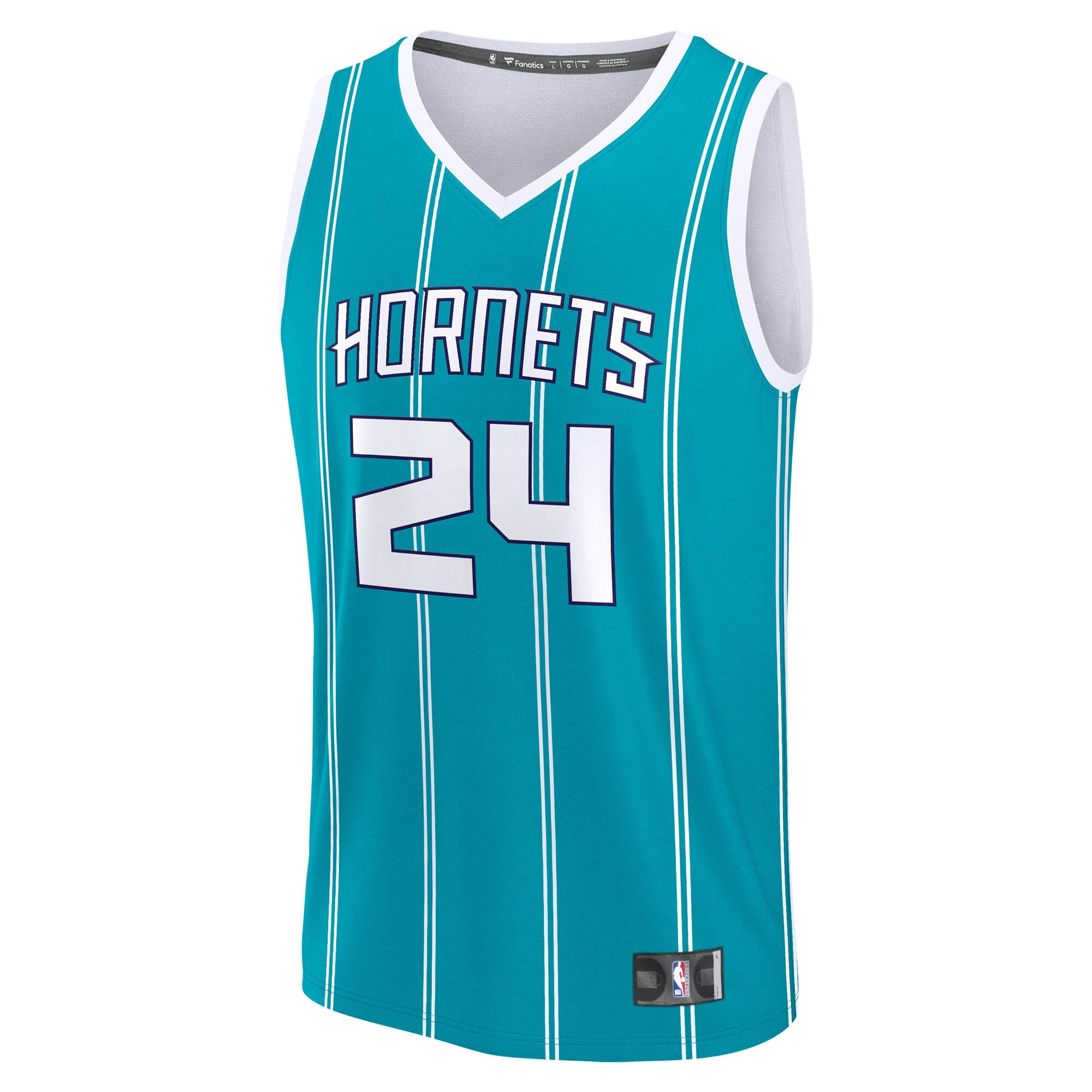 Brandon Miller Charlotte Hornets Fanatics Fast Break Replica Jersey - Icon Edition - Teal