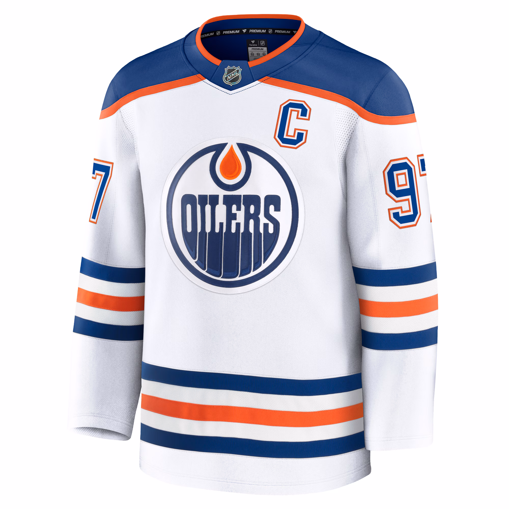 Connor McDavid Edmonton Oilers Fanatics Away Premium Jersey - White
