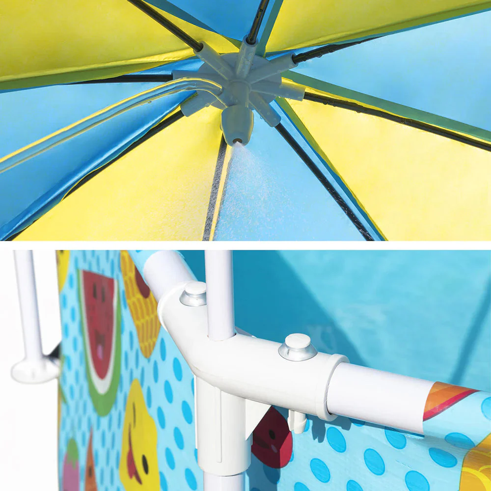 UPF 40+ Kids Pool Canopy 244x51cm Steel Frame Bestway