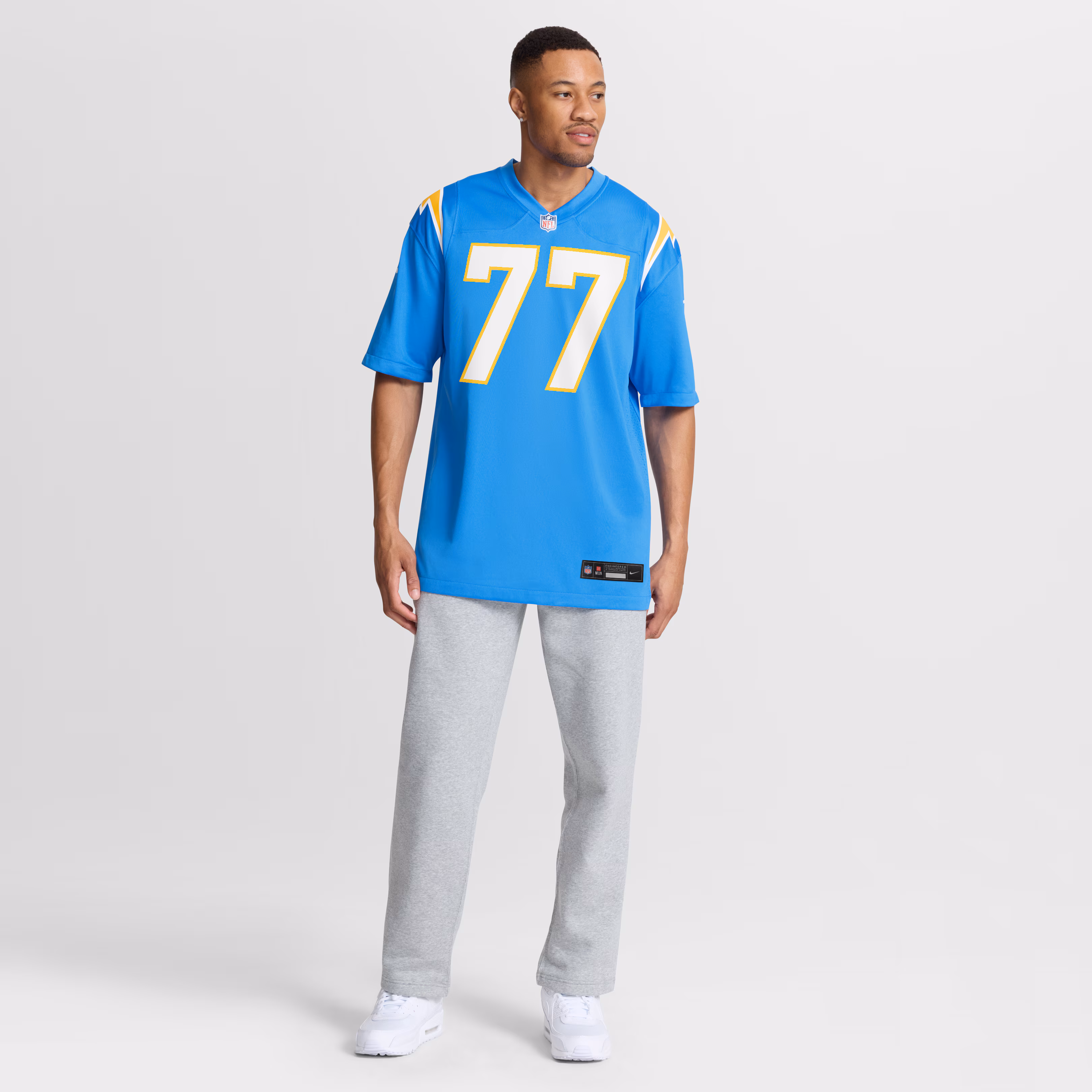 Travis Burke Los Angeles Chargers Nike Team Game Jersey - Powder Blue