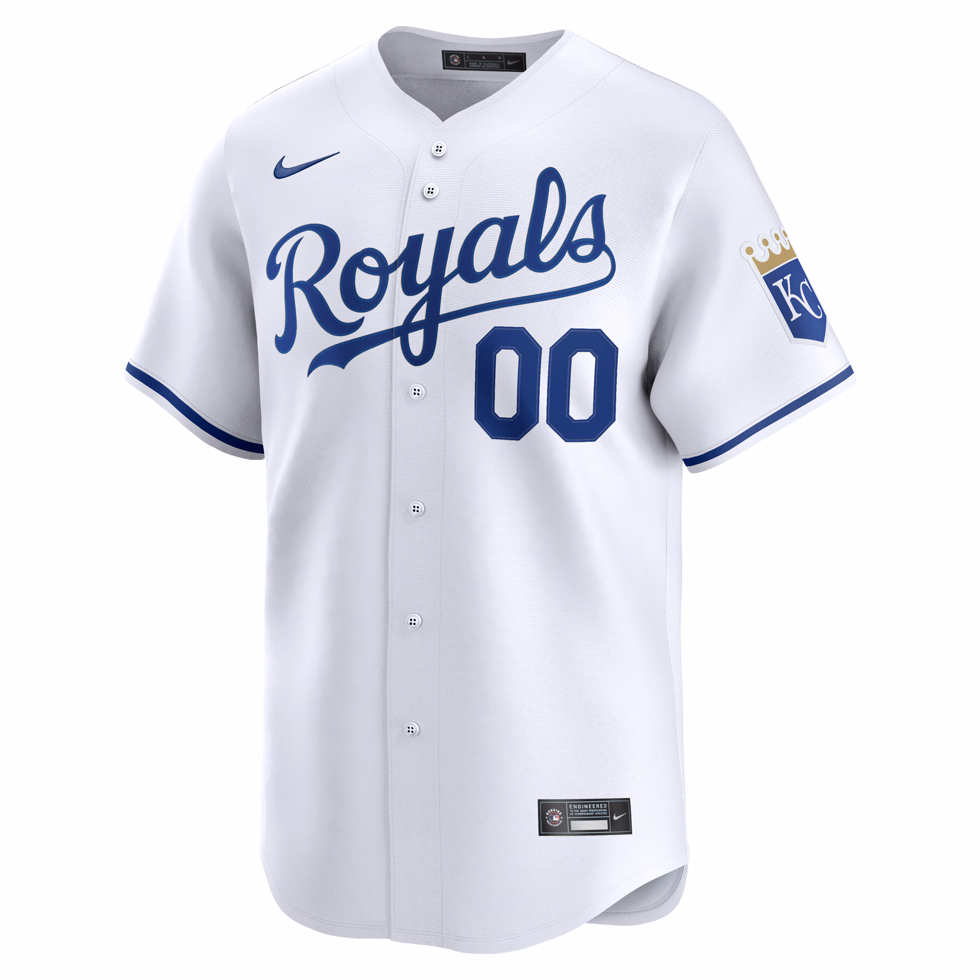 Kansas City Royals Nike Home Limited Custom Jersey - White