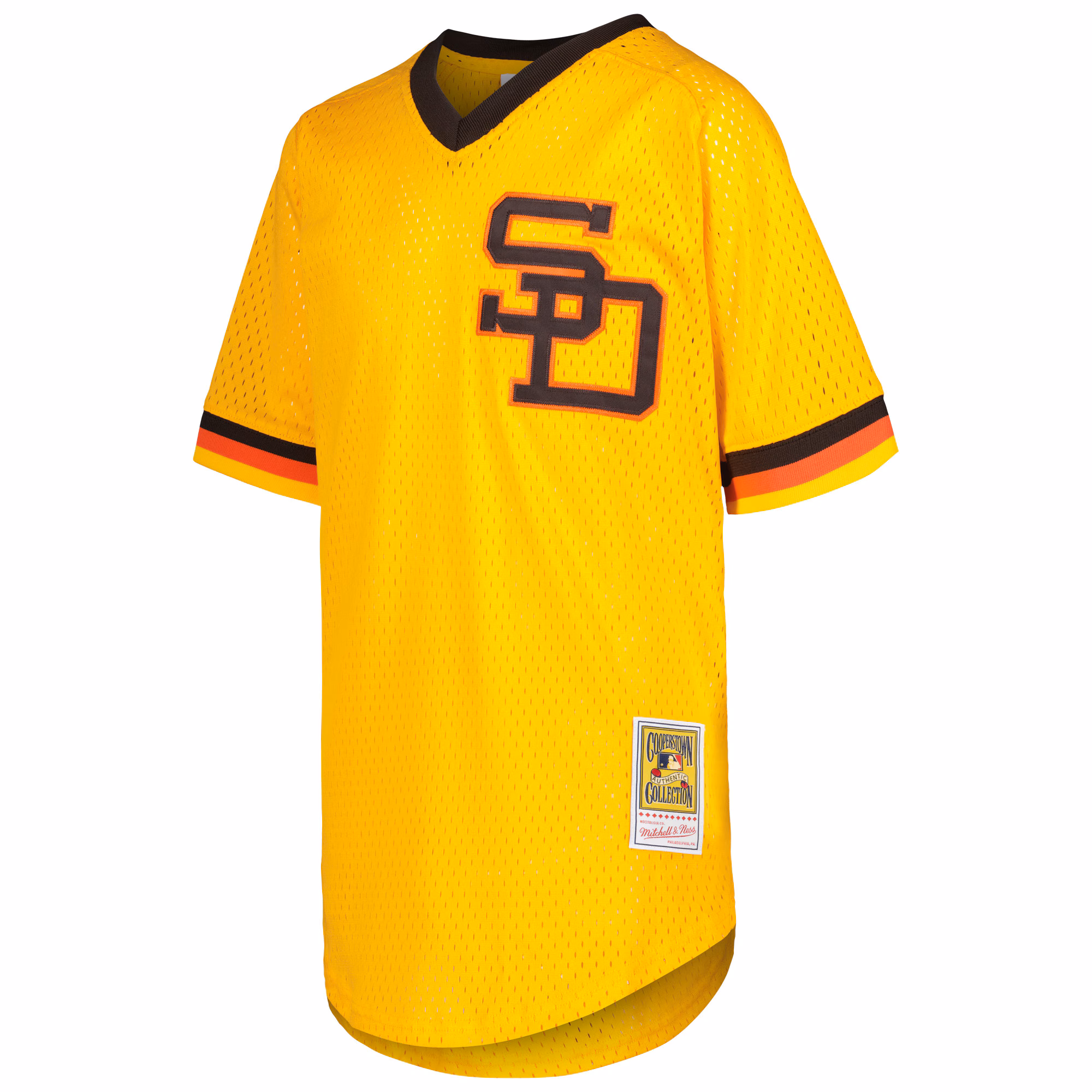 Dave Winfield San Diego Padres Mitchell & Ness Youth Cooperstown Collection Mesh Batting Practice Jersey - Gold