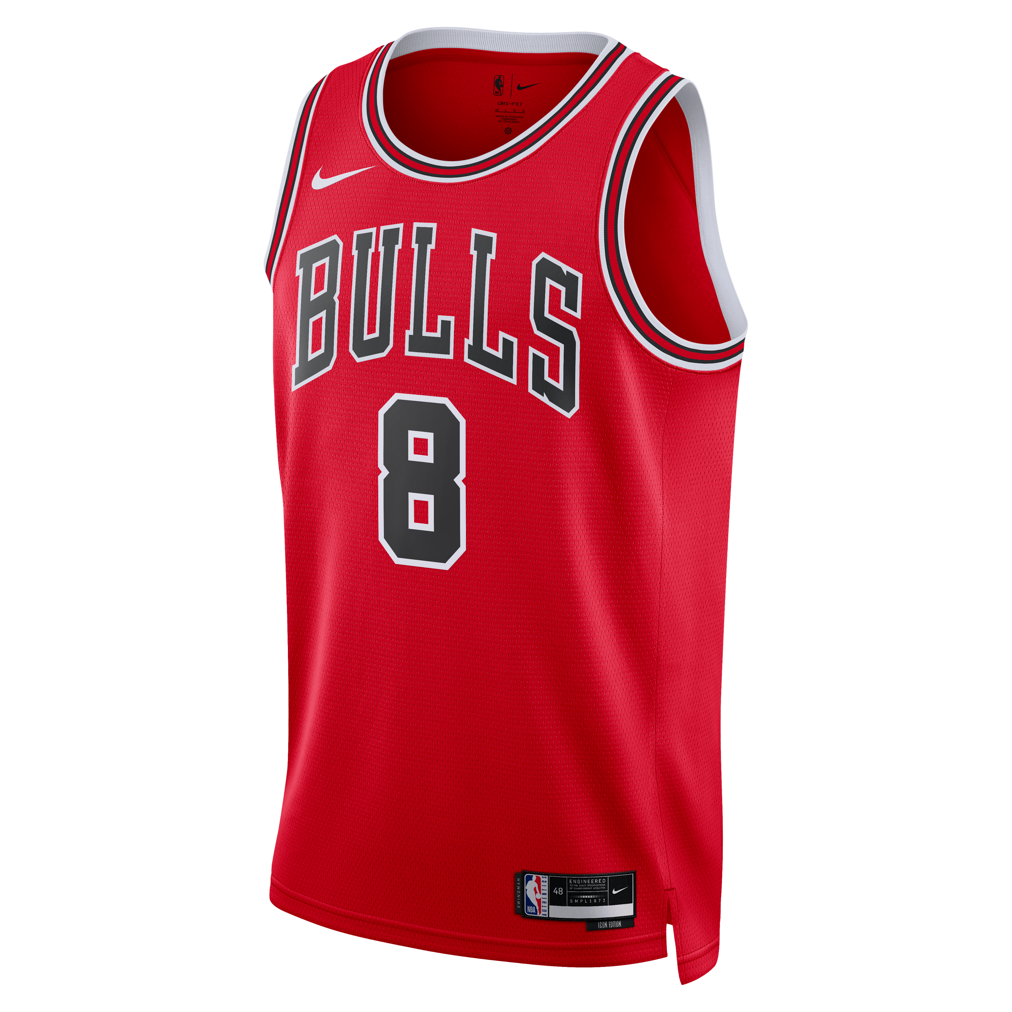 Caleb Wilson Chicago Bulls Nike Unisex 2026 NBA Draft Swingman Jersey - Icon Edition  - Red
