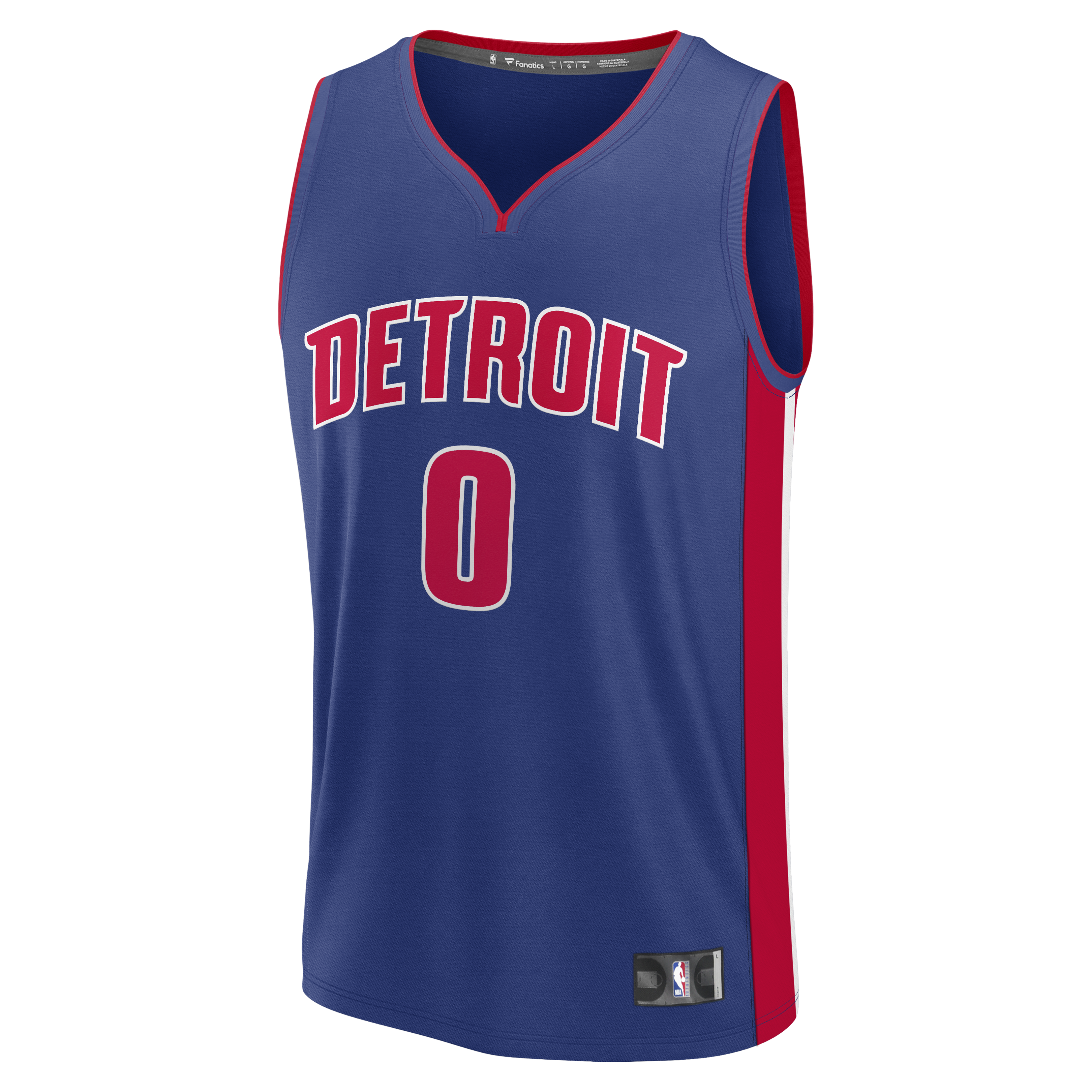 Jalen Duren Detroit Pistons Fanatics Fast Break Replica Jersey - Icon Edition - Blue