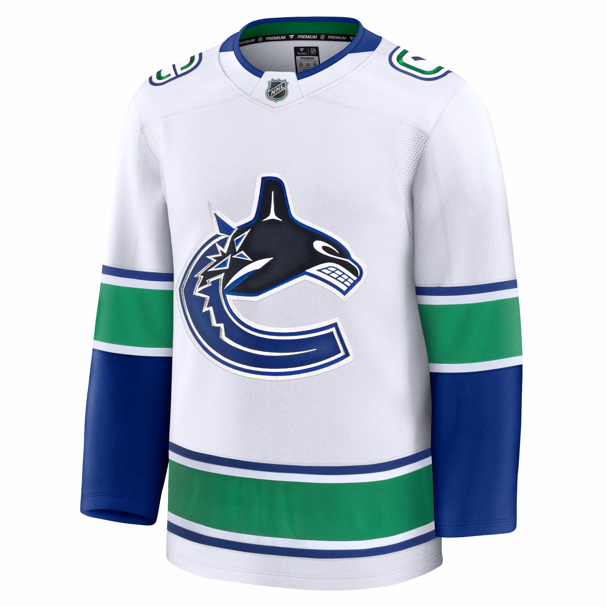 Vancouver Canucks Fanatics Away Premium Jersey - White