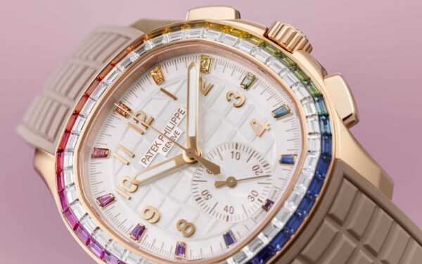 Aquanaut 7968/300R-001 Luce Rainbow chronograph. 39.9 mm,Rose gold