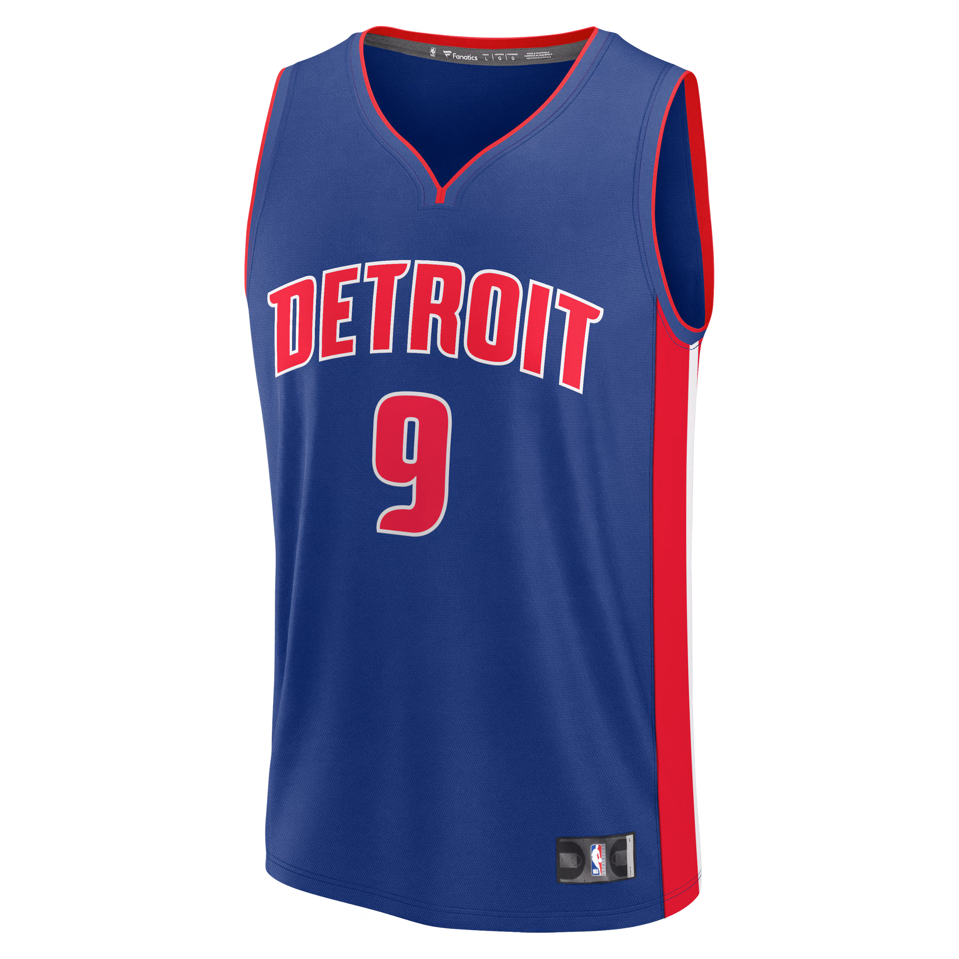 Ausar Thompson Detroit Pistons Fanatics Fast Break Jersey - Blue - Icon Edition