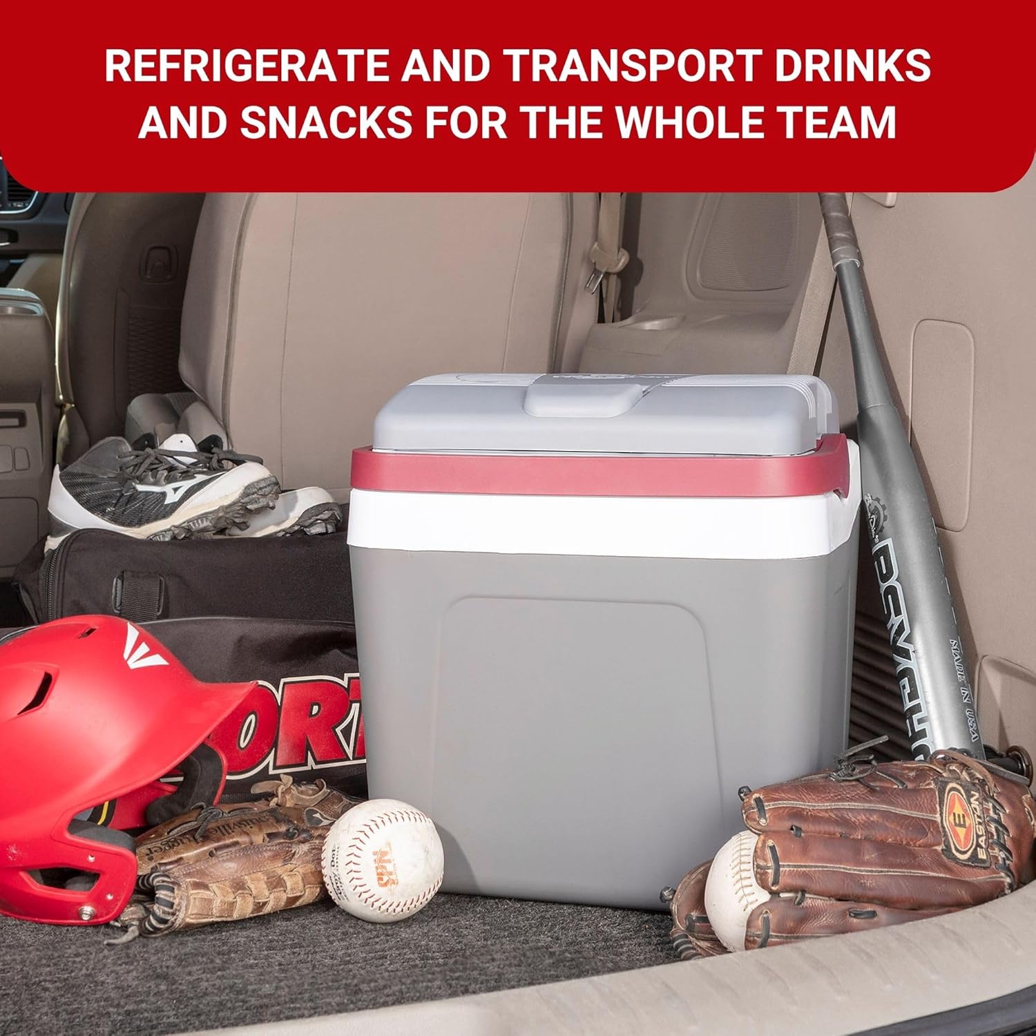 Koolatron 12V Iceless Cooler & Warmer – Portable Electric Cooler/Nevera Portátil Eléctrica for Car Truck Camper Boat, Hard Sided Mini Fridge for Camping Picnic Travel Lunch Food Drinks Office 26 qt