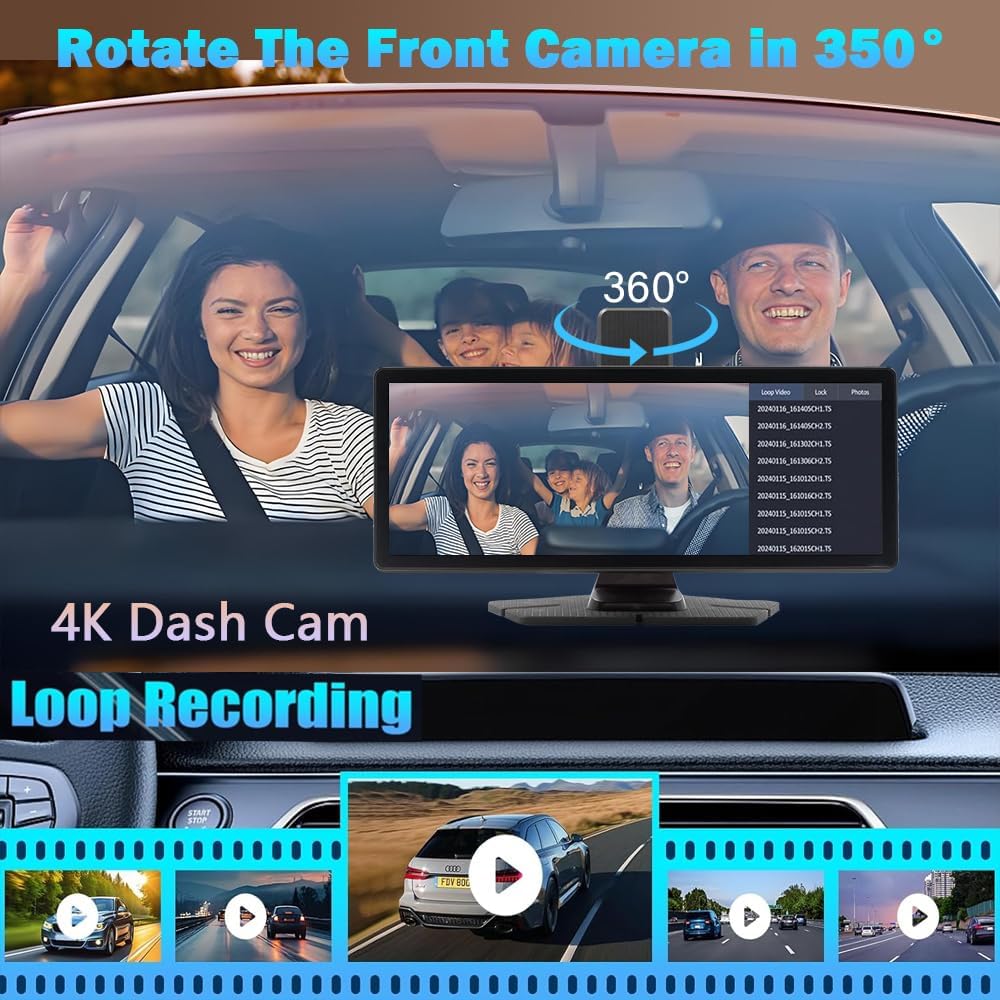 Wireless Carplay Screen for Car 10.26