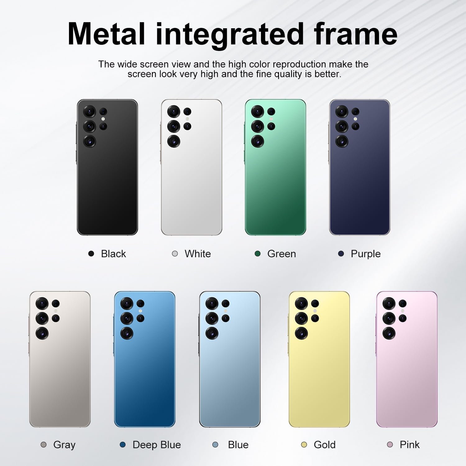 Unlocked Cell Phones I25 Ultra 5G Smartphone Android 14 Unlocked Phones 12GB+512GB Snapdragon 8Gen3 7