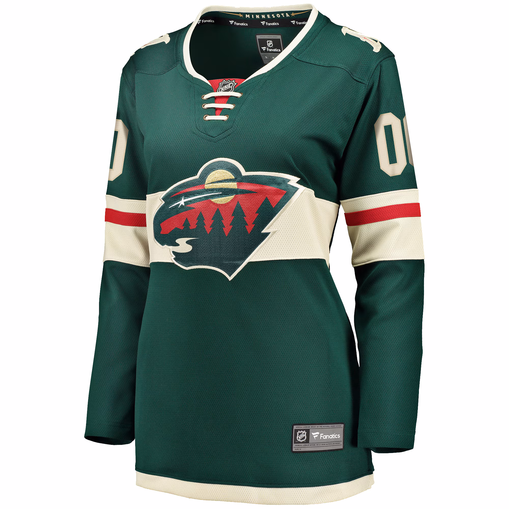 Minnesota Wild Fanatics Women's Home Breakaway Custom Jersey - Green