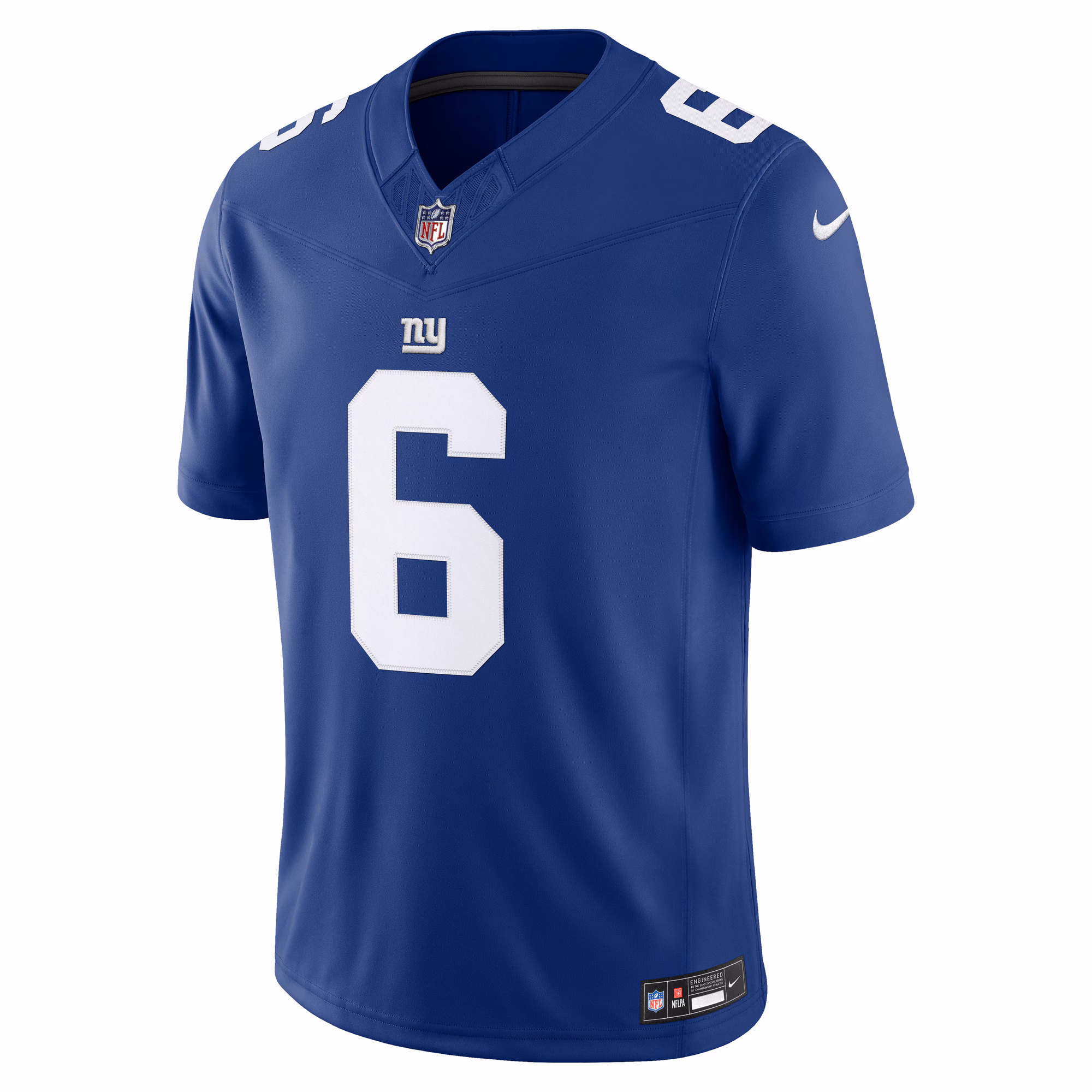 Jaxson Dart New York Giants Nike Vapor F.U.S.E. Stitched Limited Jersey - Royal