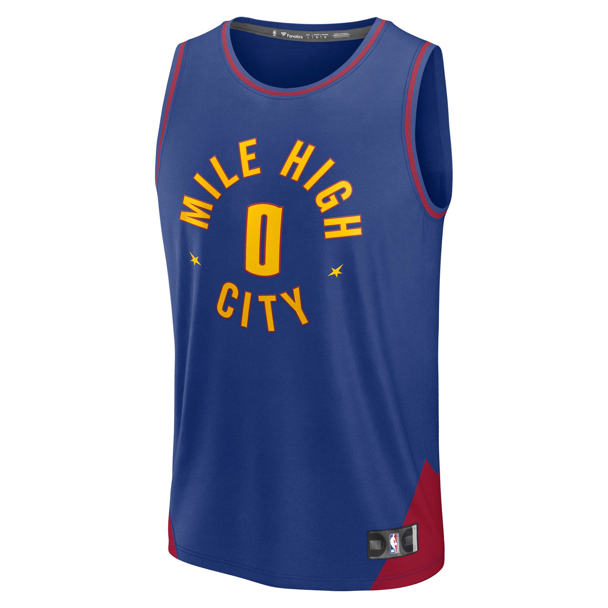 Christian Braun Denver Nuggets Fanatics Fast Break Replica Player Jersey - Statement Edition - Blue