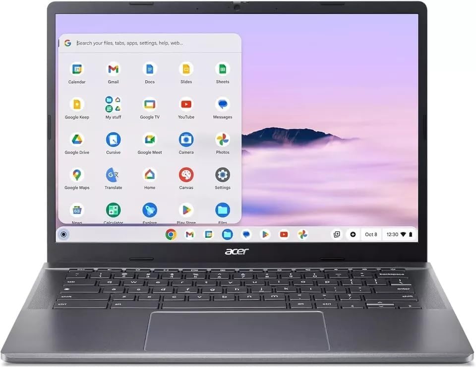 acer Chromebook Plus 514 14” WUXGA Touch Laptop, Ryzen 3-7320C, 8GB, 256GB SSD CB514-3HT-R8C2 Protective Sleeve Included