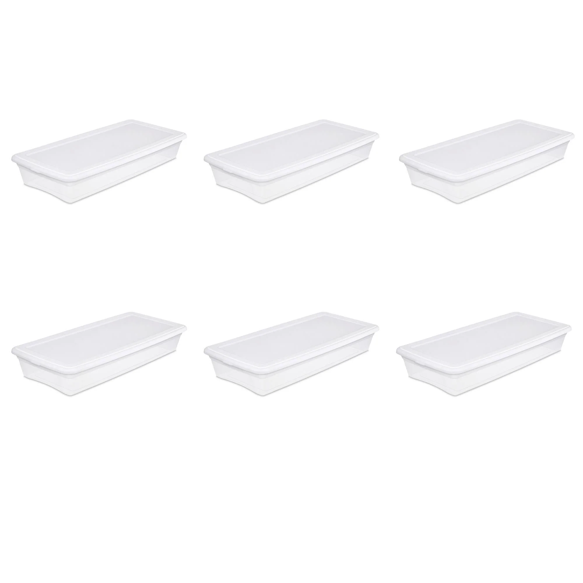 41 Quart Storage Box- White Case of 6