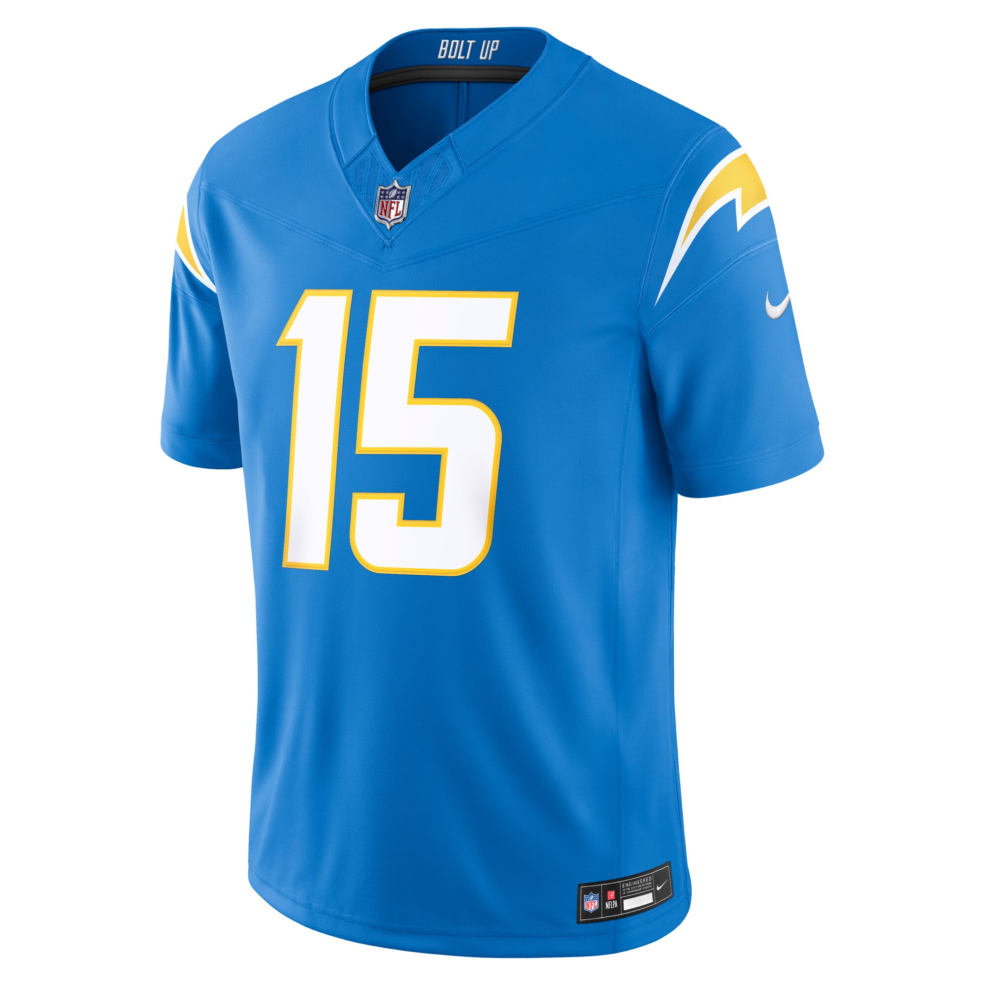 Ladd McConkey Los Angeles Chargers Nike Vapor F.U.S.E. Stitched Limited Jersey - Powder Blue