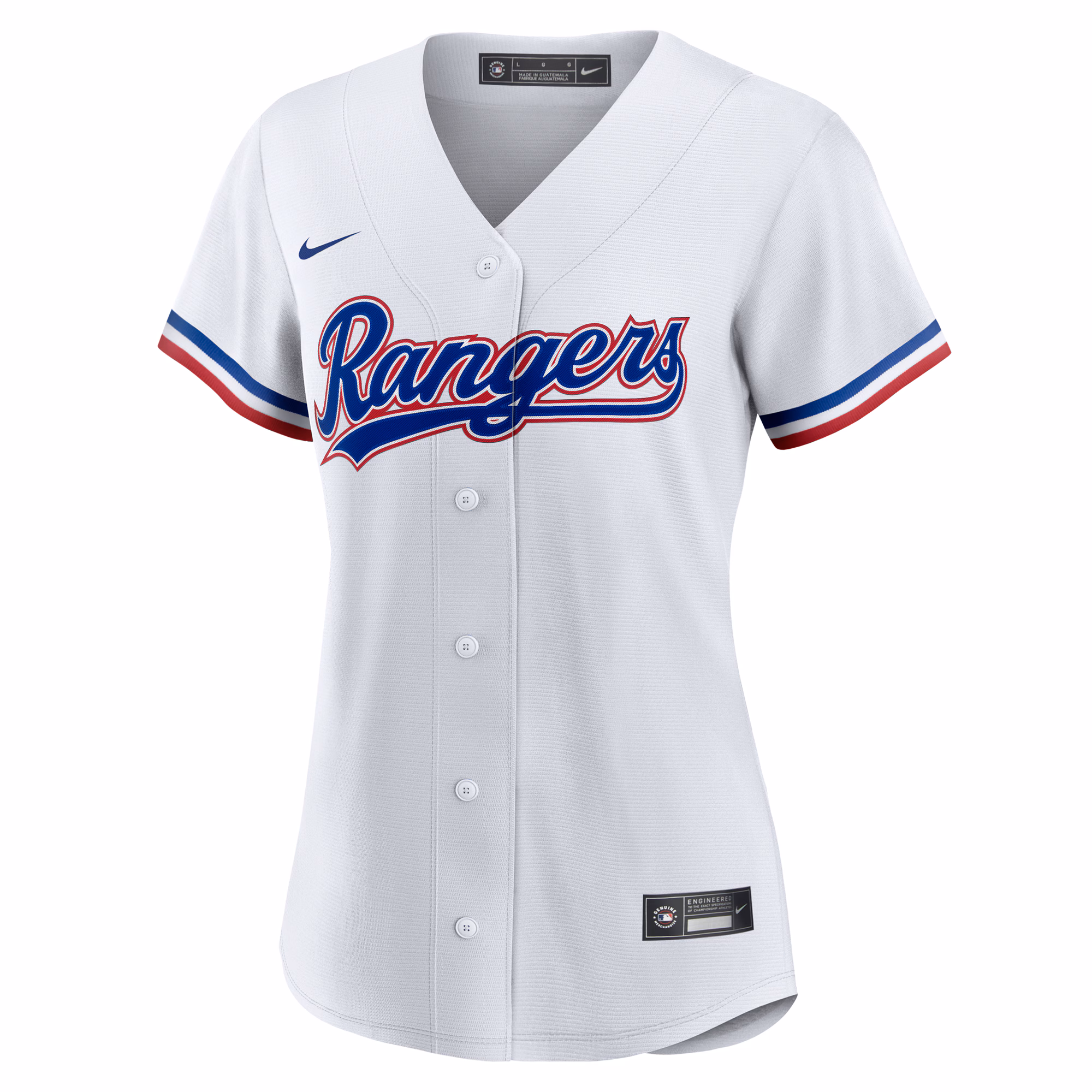 Texas Rangers Nike Women's #1 Bride Home Replica Jersey - White