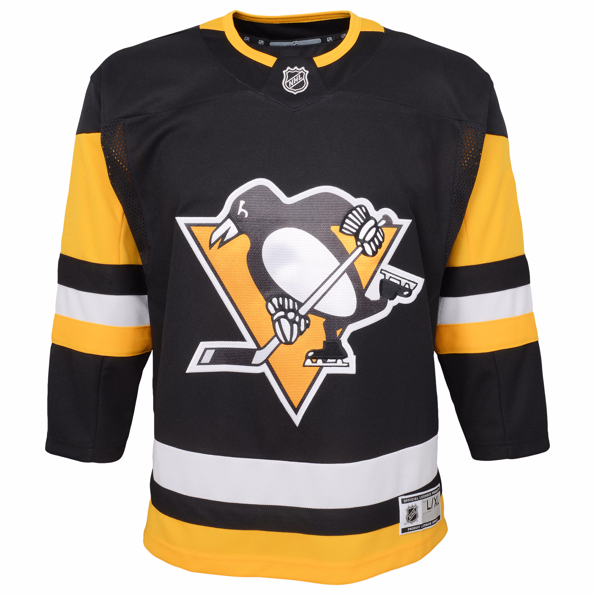 Pittsburgh Penguins Youth Home Premier Blank Jersey - Black