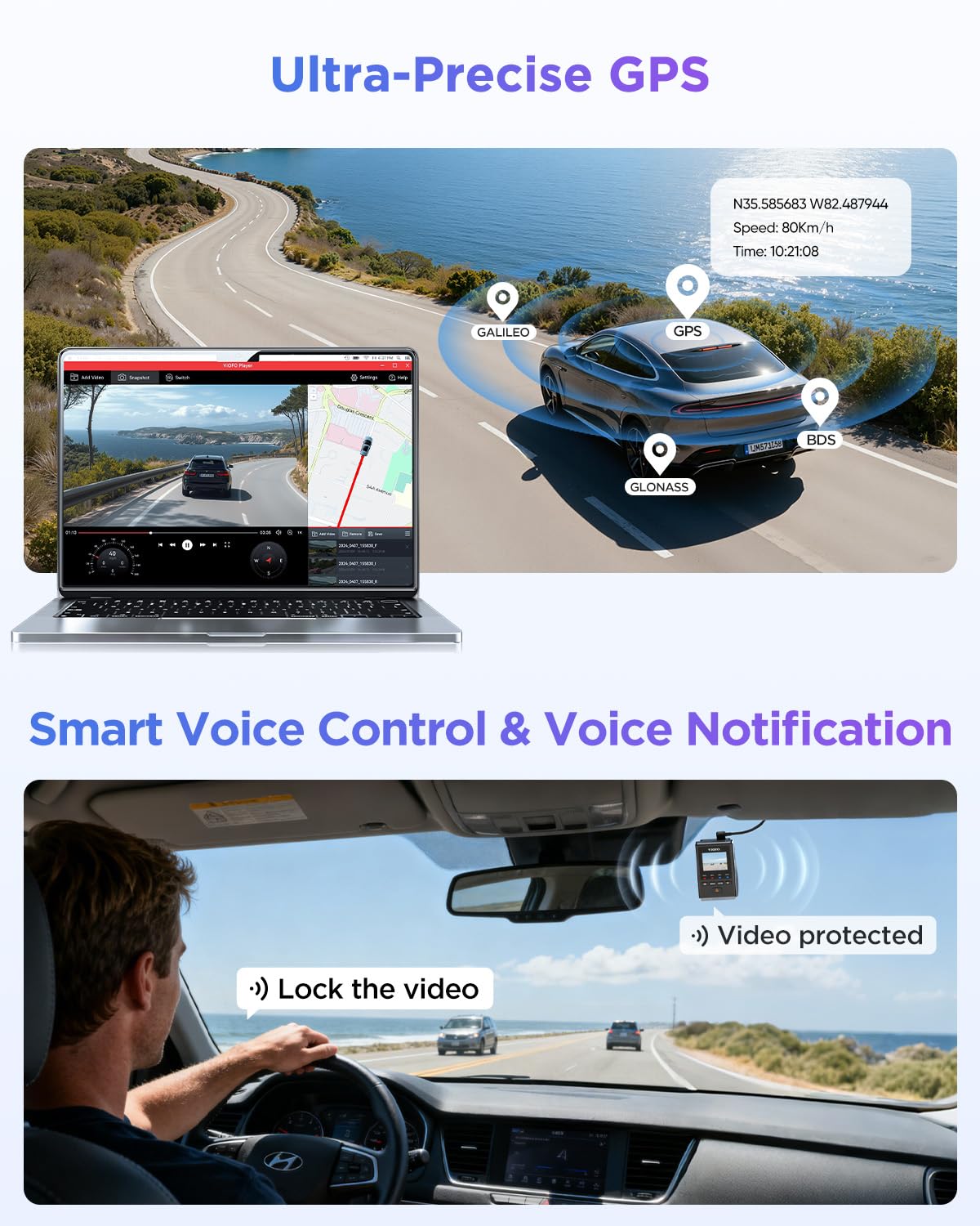 VIOFO A119M Pro 4K Mini Dash Cam with Night Vision